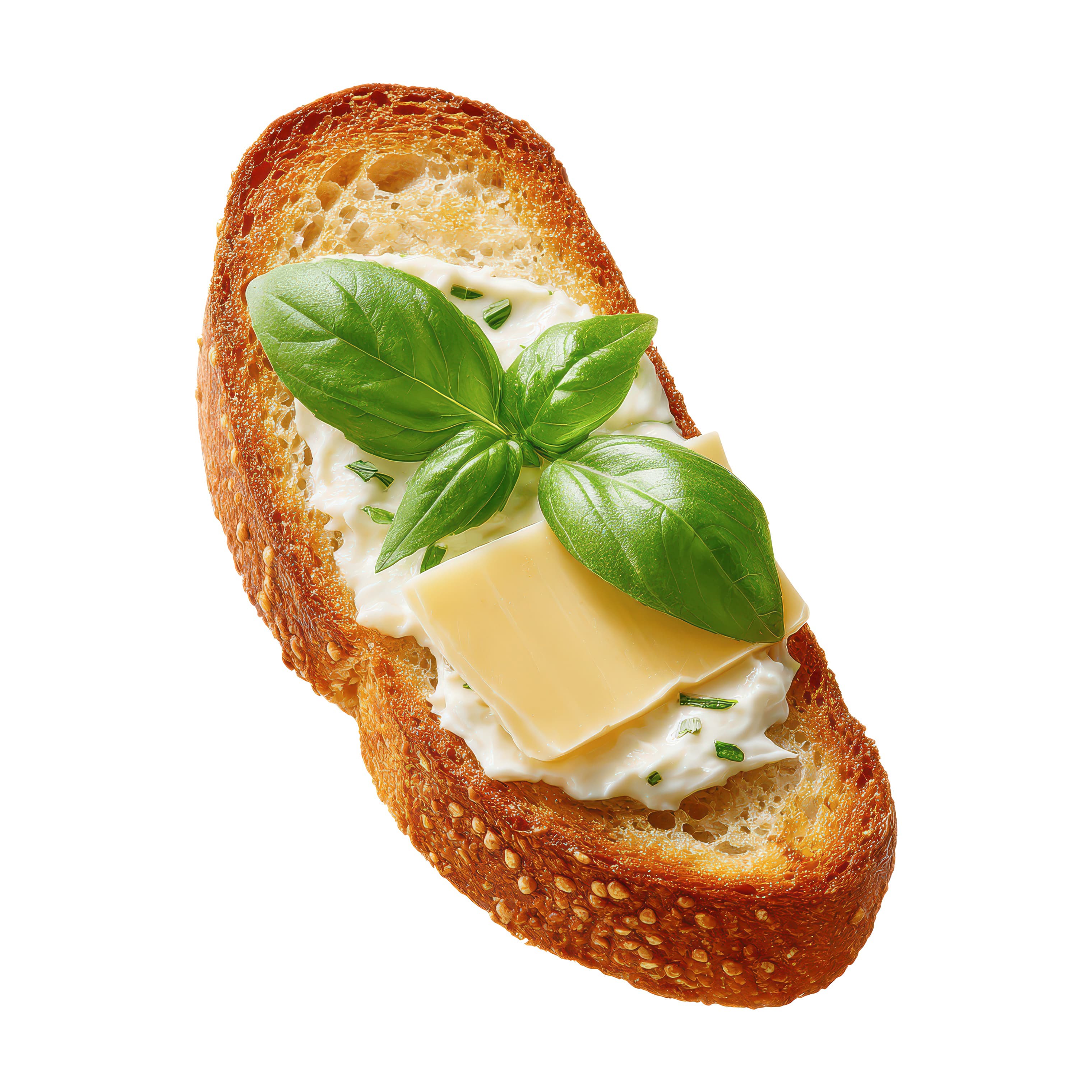 Cream Cheese Basil Toast