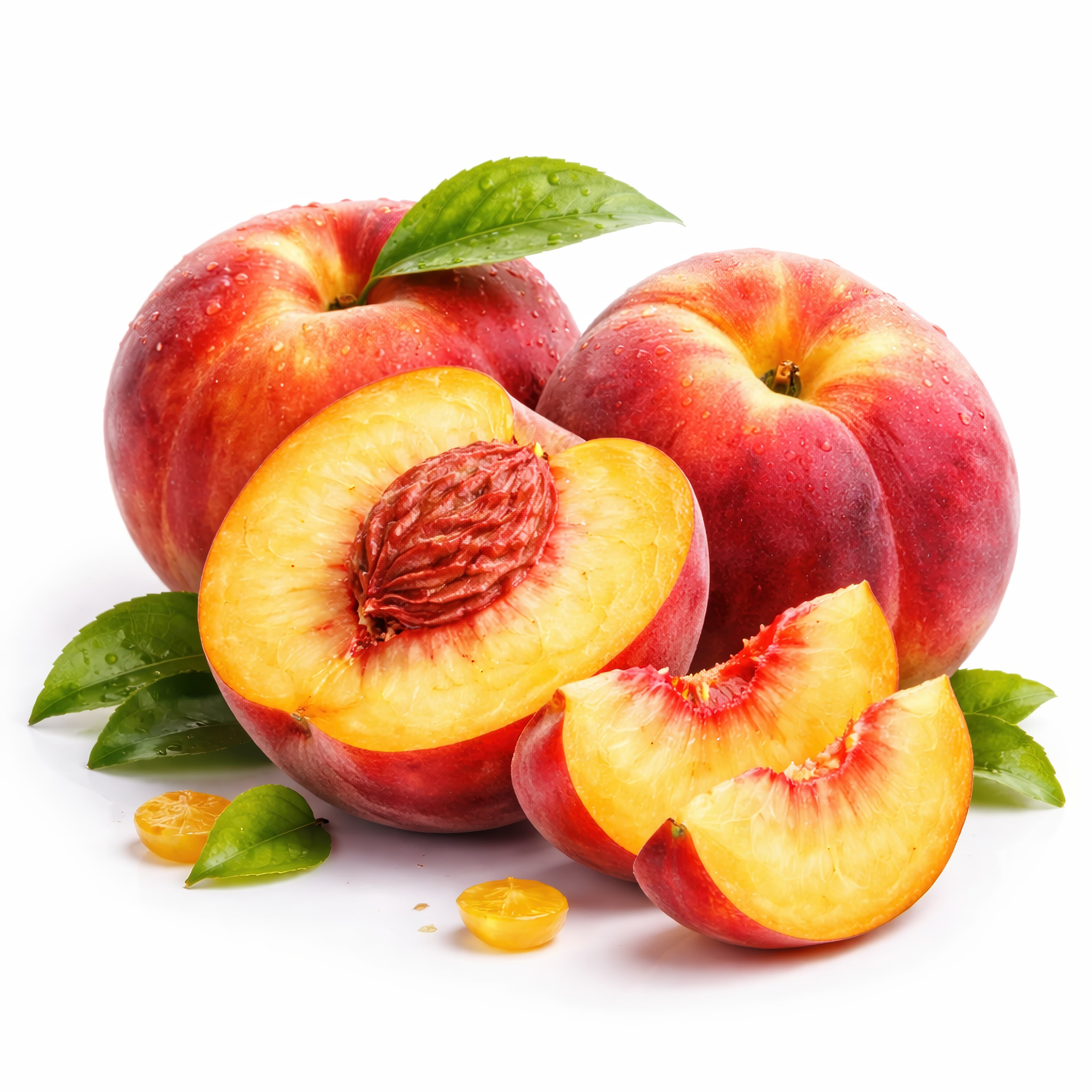 Vibrant Summer Peach Stock Asset