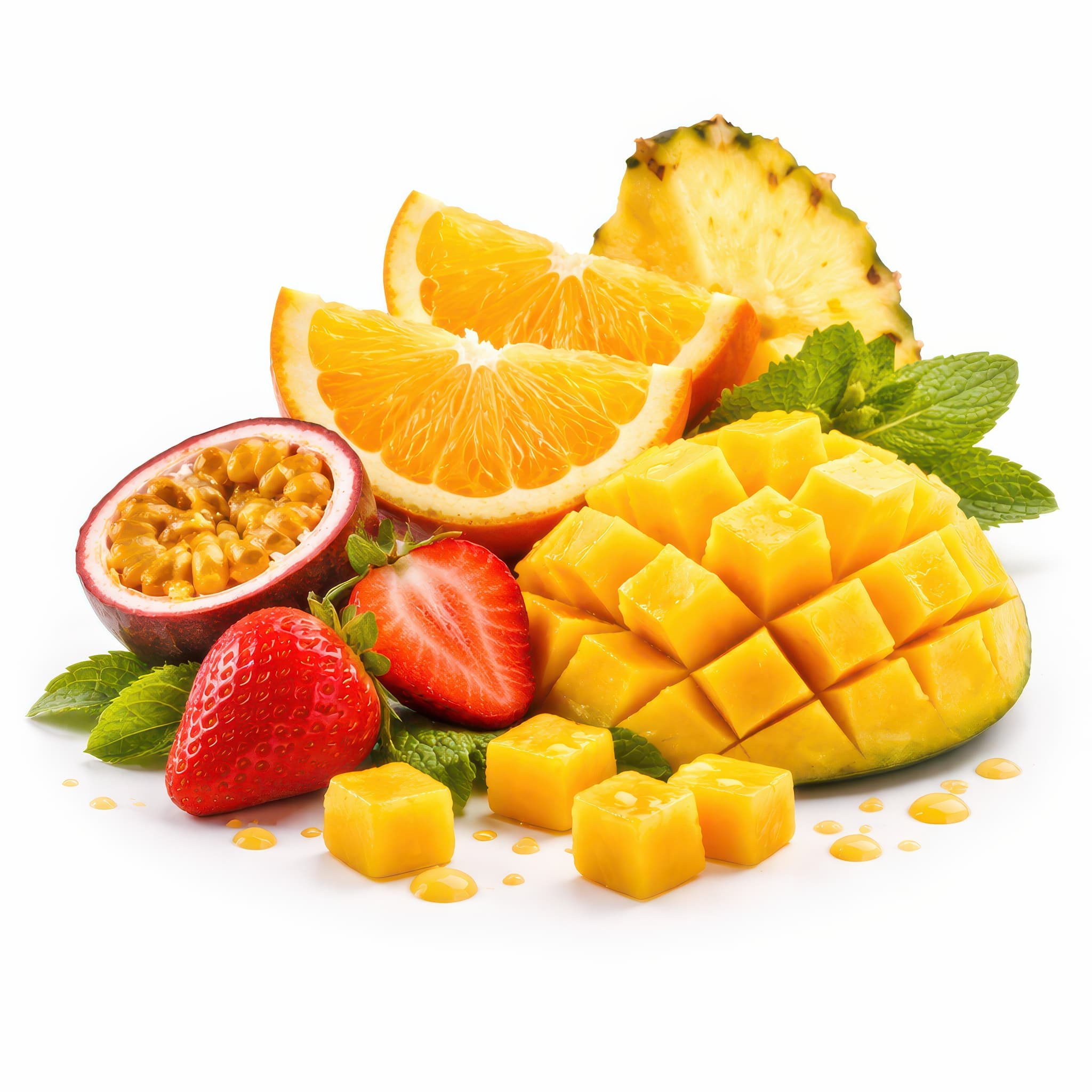 Exotic Sun-Kissed Harvest – Tropical Fruit Medley Asset