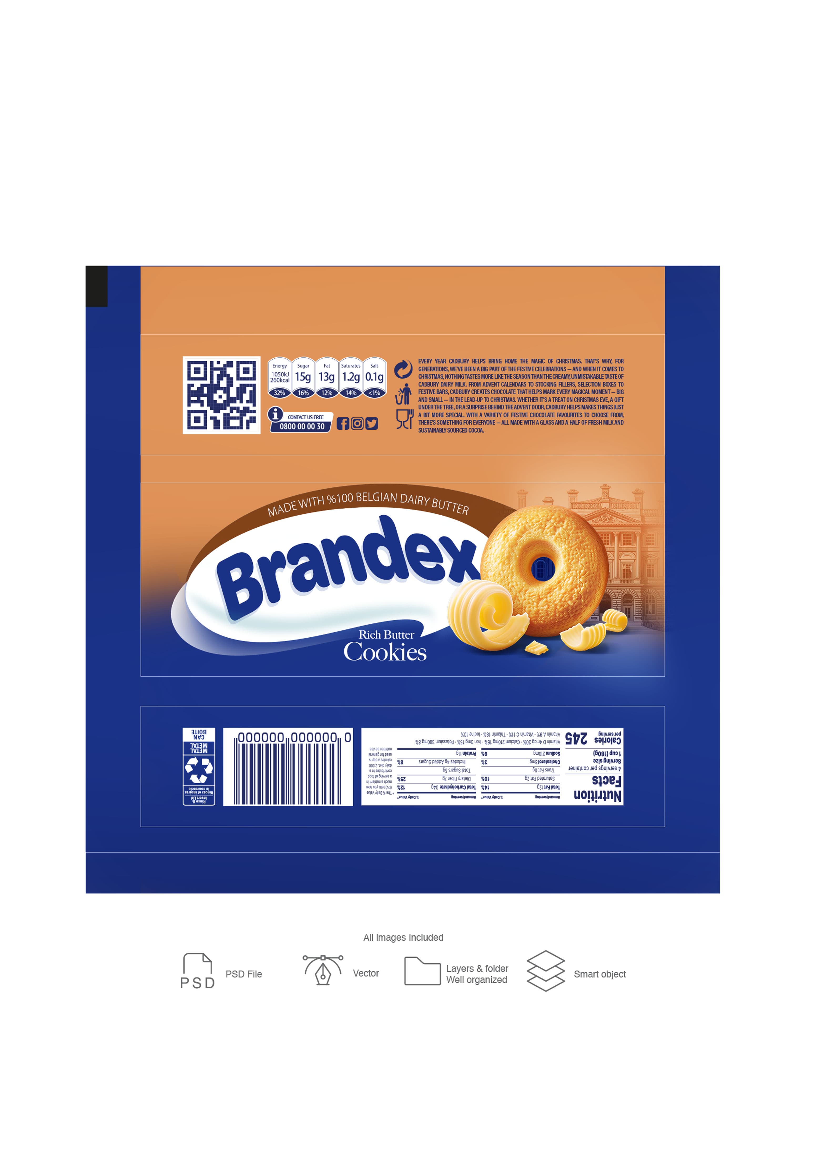 Brandex Rich Butter Cookies