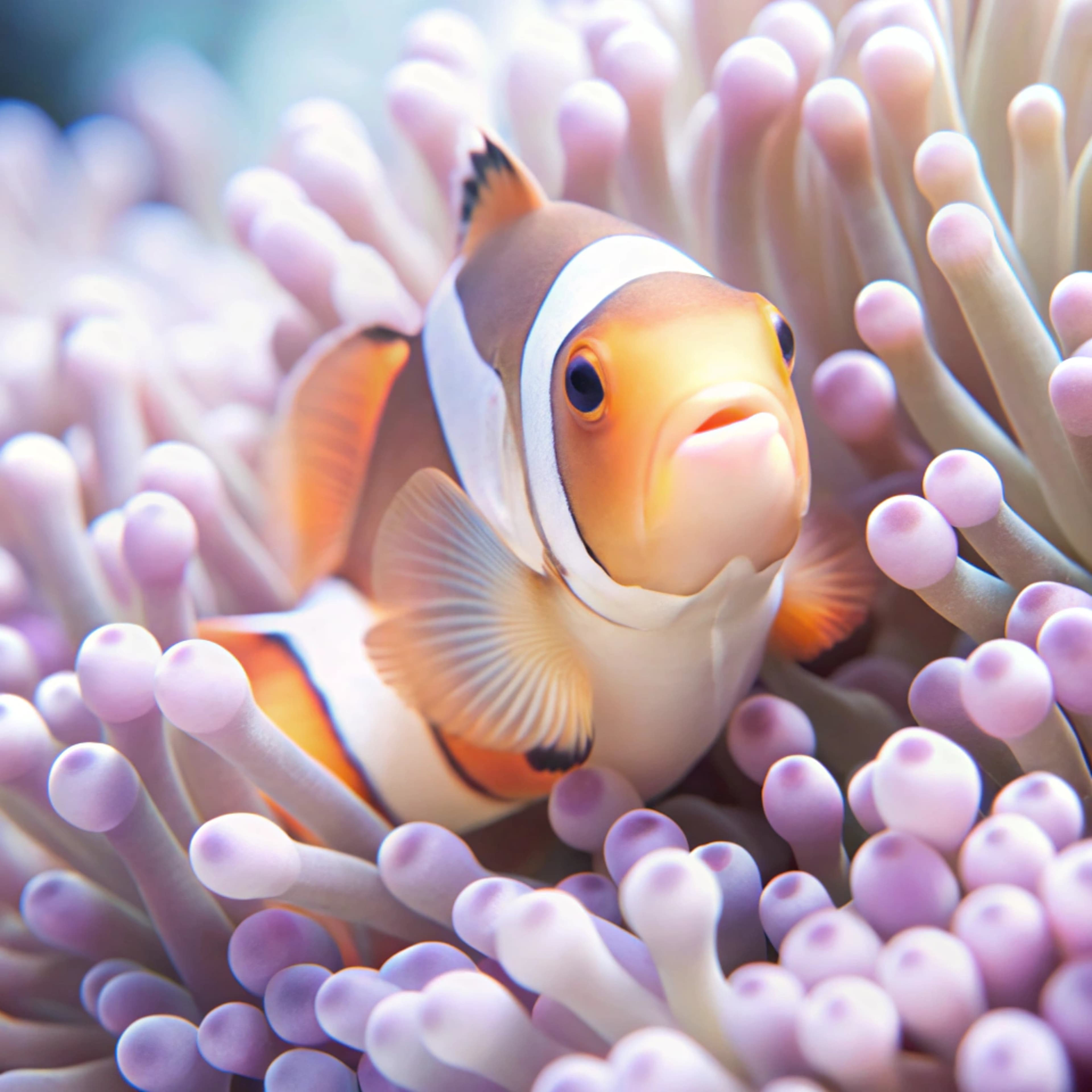 Serene Mountain Landscape with Soft Morning Light (628)