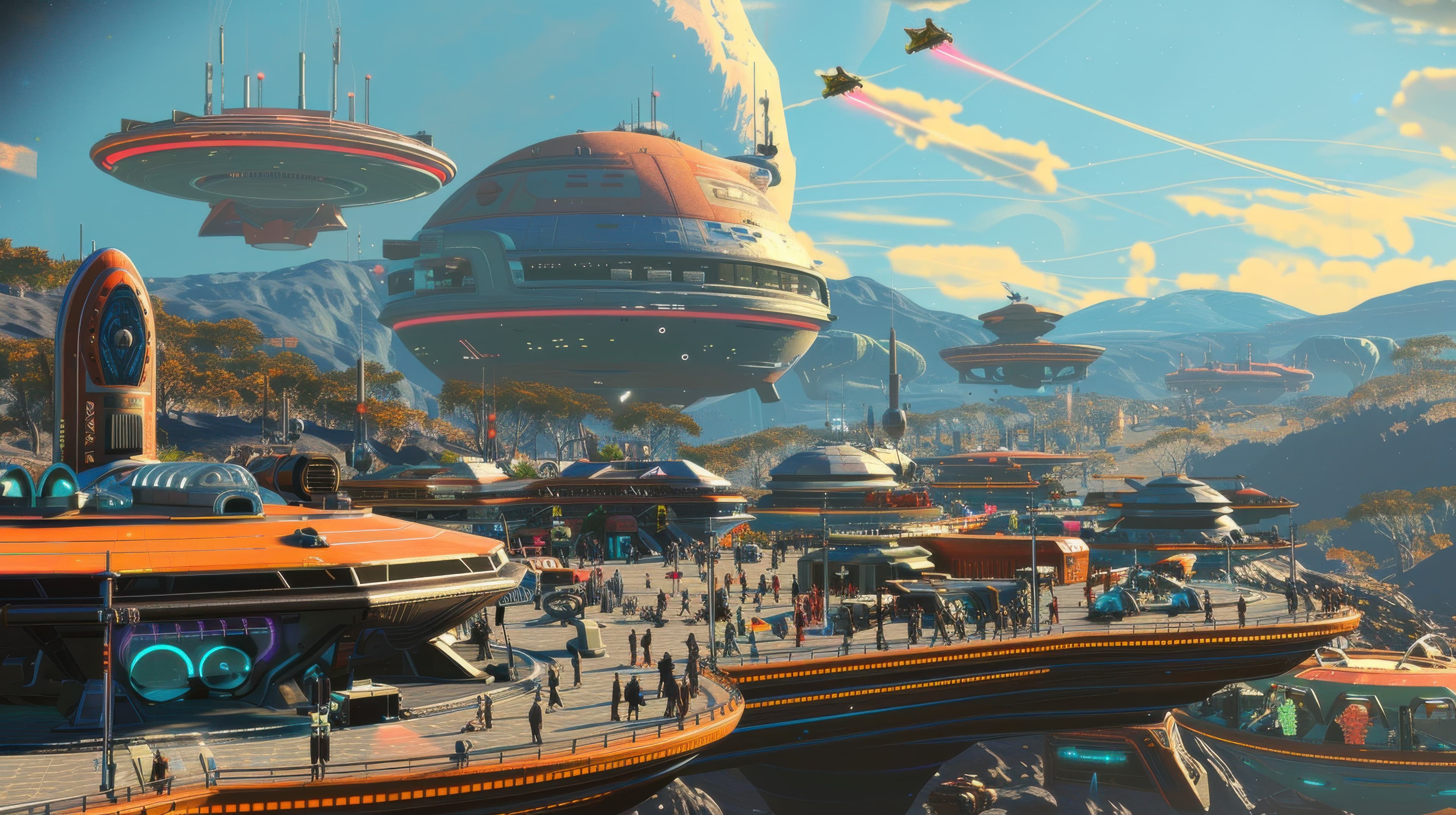 Cinematic Urban Landscape with Dramatic Lighting (400)