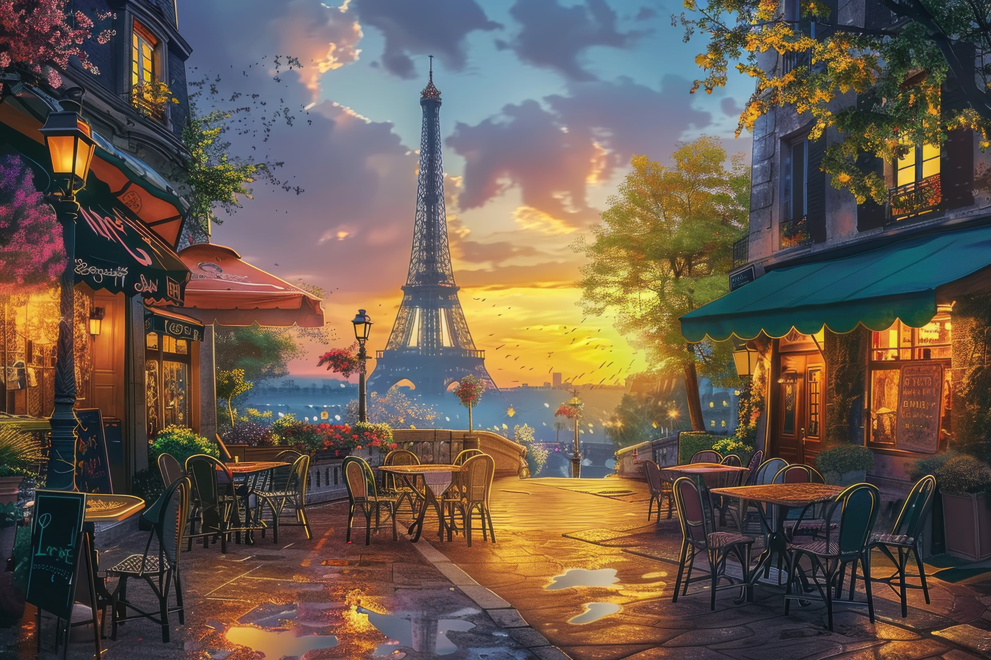 Cinematic Sunset Over Mountain Range - High-Resolution JPG (25)