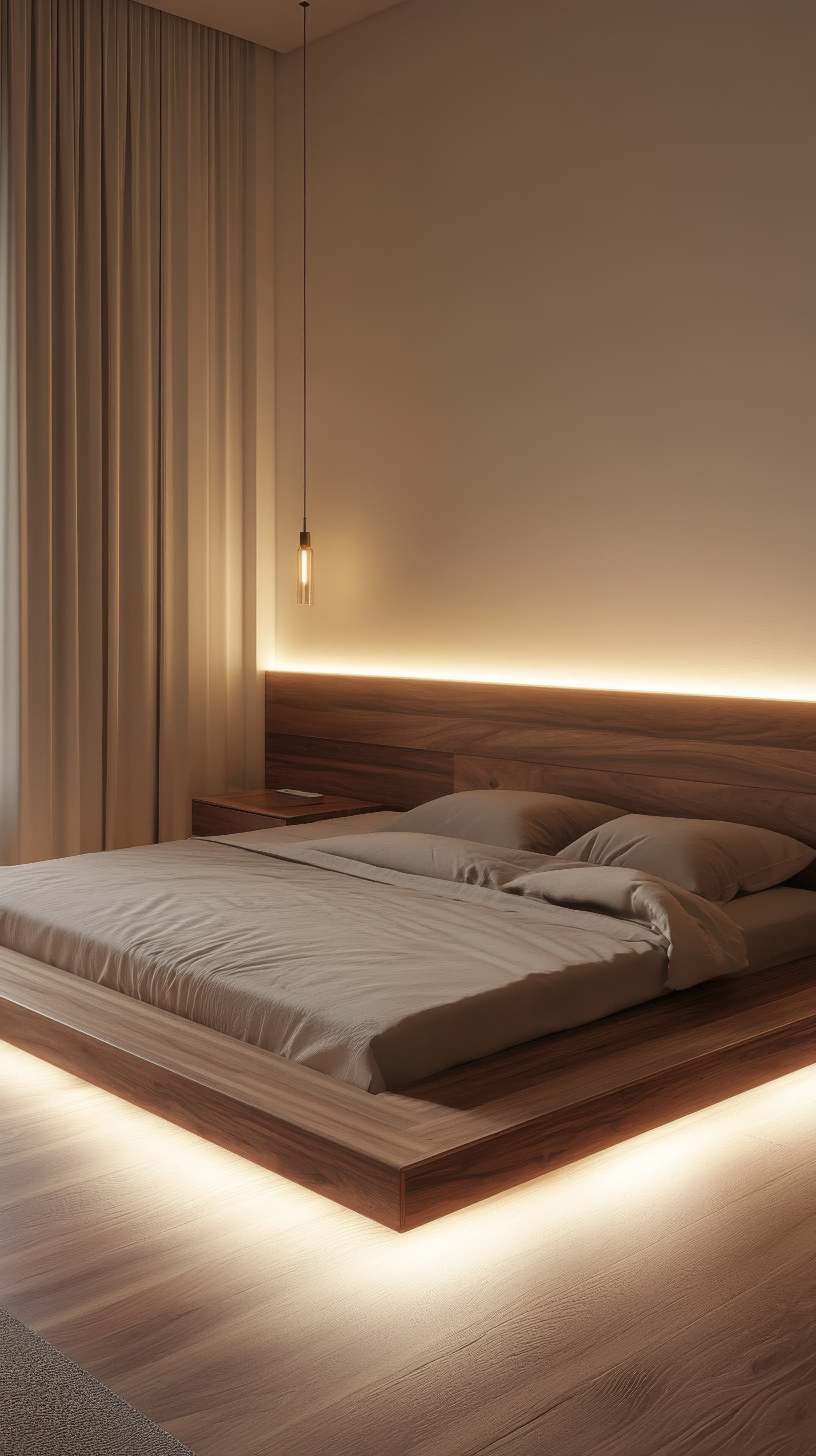 Serene Misty Forest Landscape with Soft Light (168)