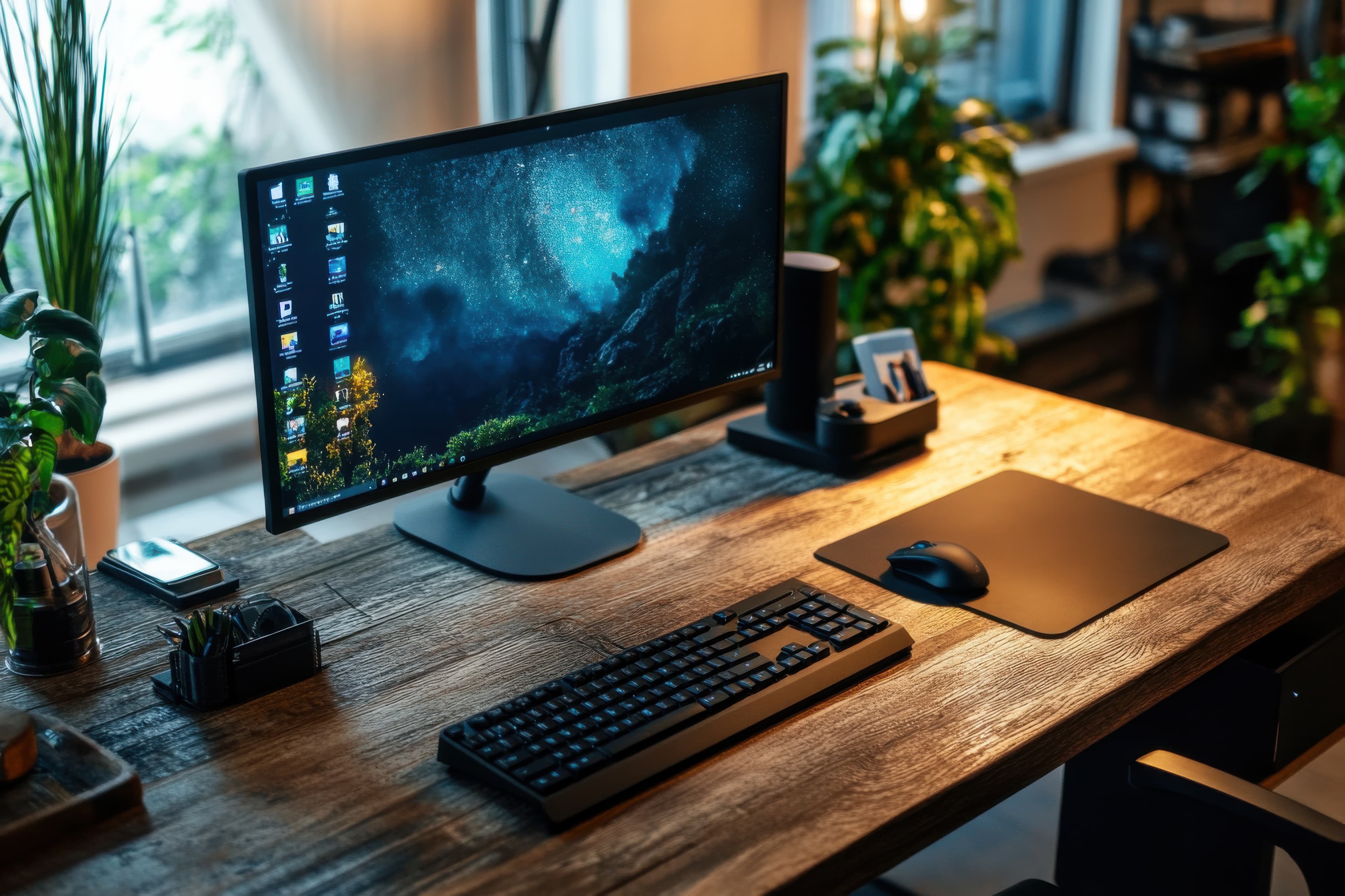 Vibrant Sunset Over Mountain Range - High Dynamic Range Image (17)