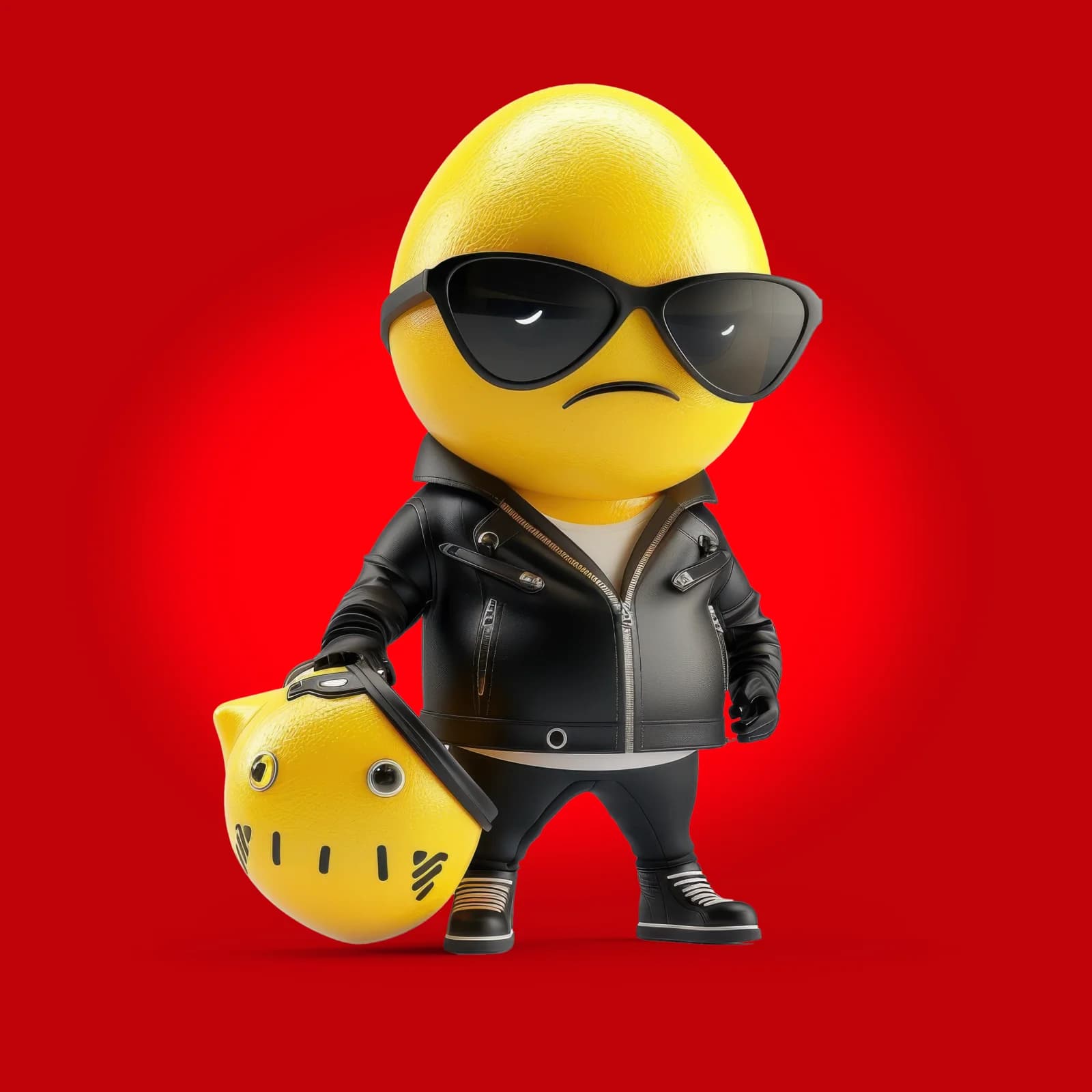 Lemon Character Illustration - Isolated PSD (1)