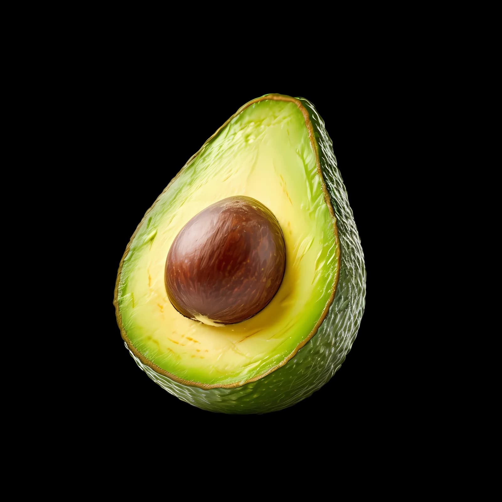 Fresh Avocado Cut - Isolated PSD with High Resolution (4)