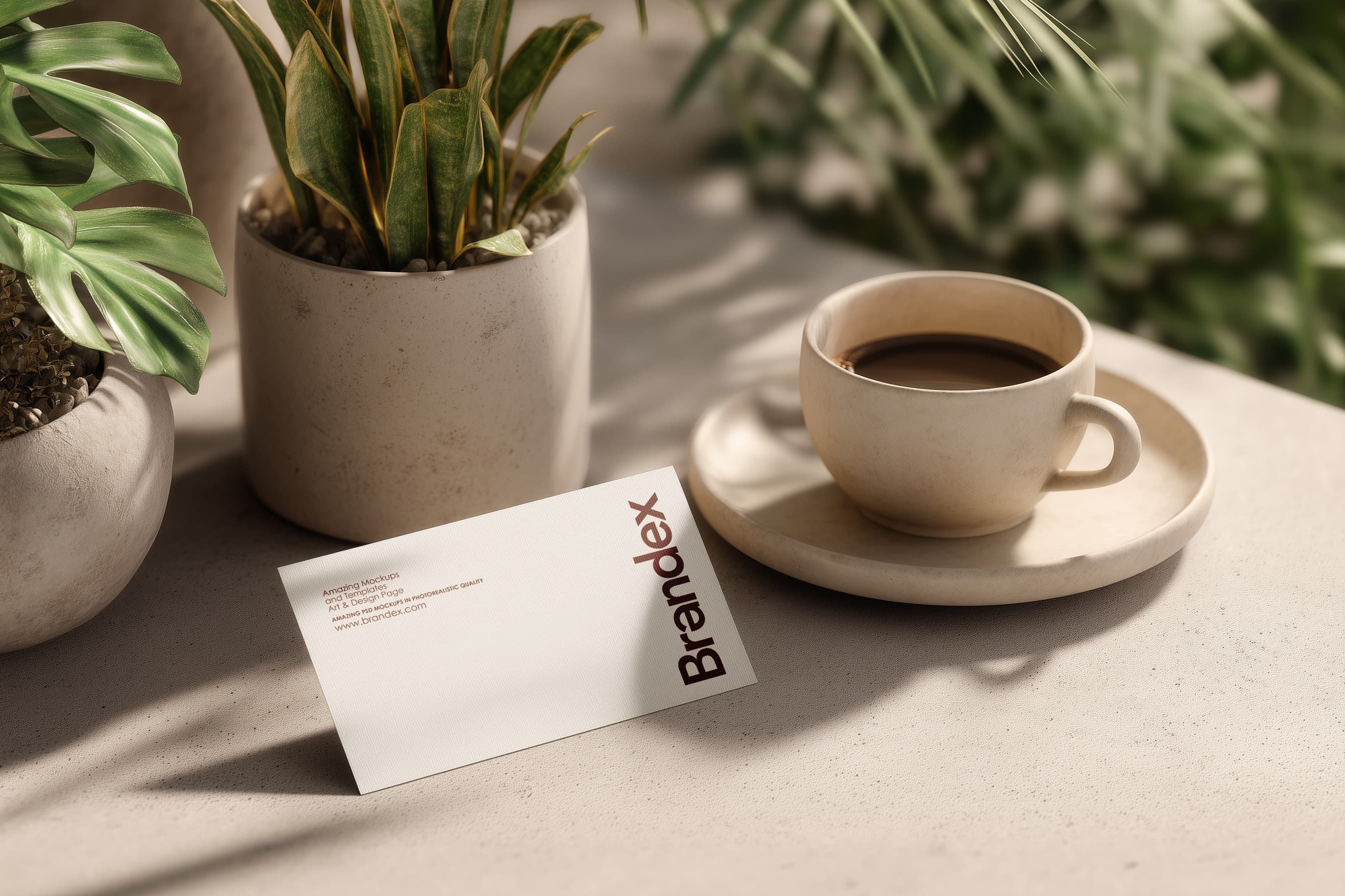 Brandex Business Card Mockup – Realistic Branding Presentation
