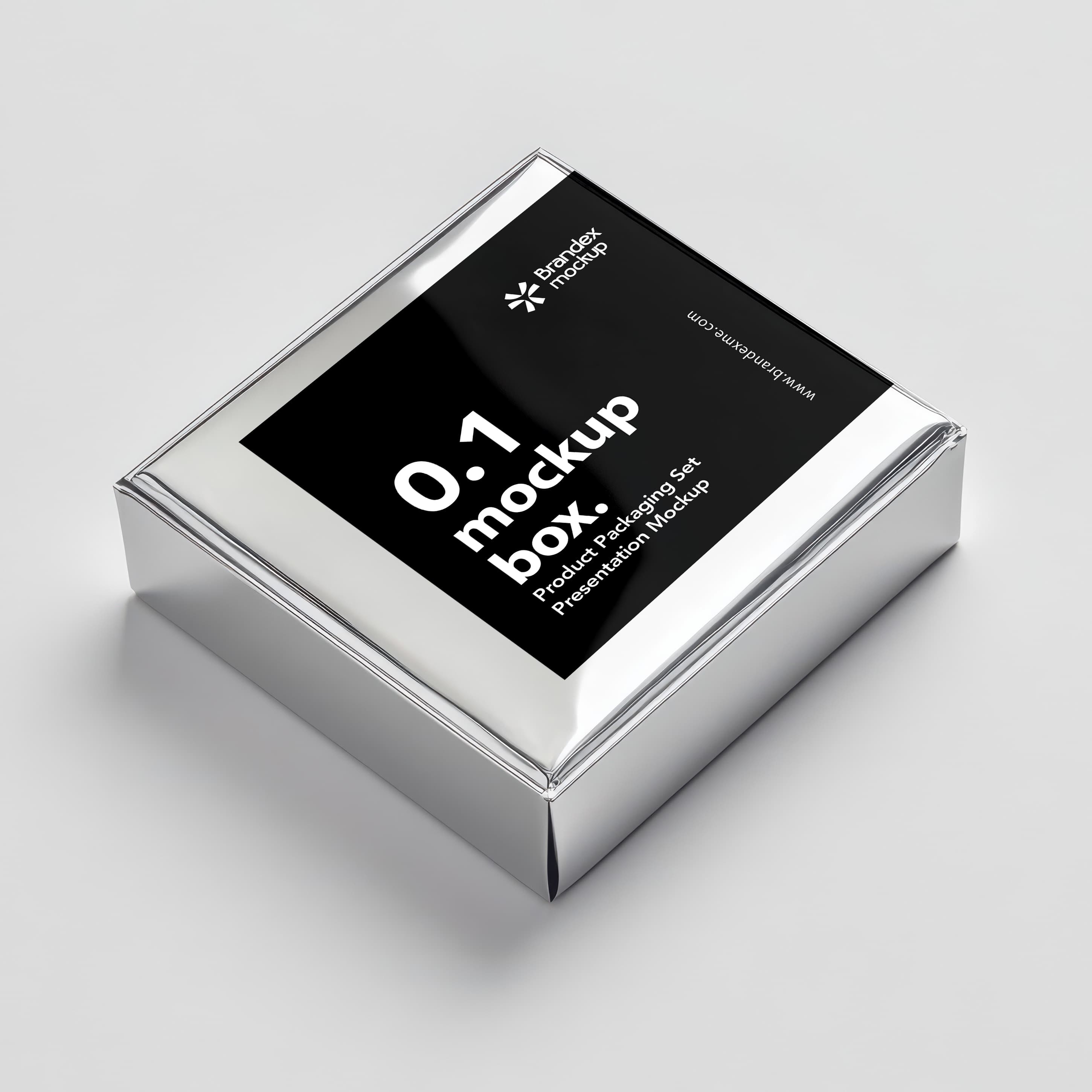 Silver foil mockup