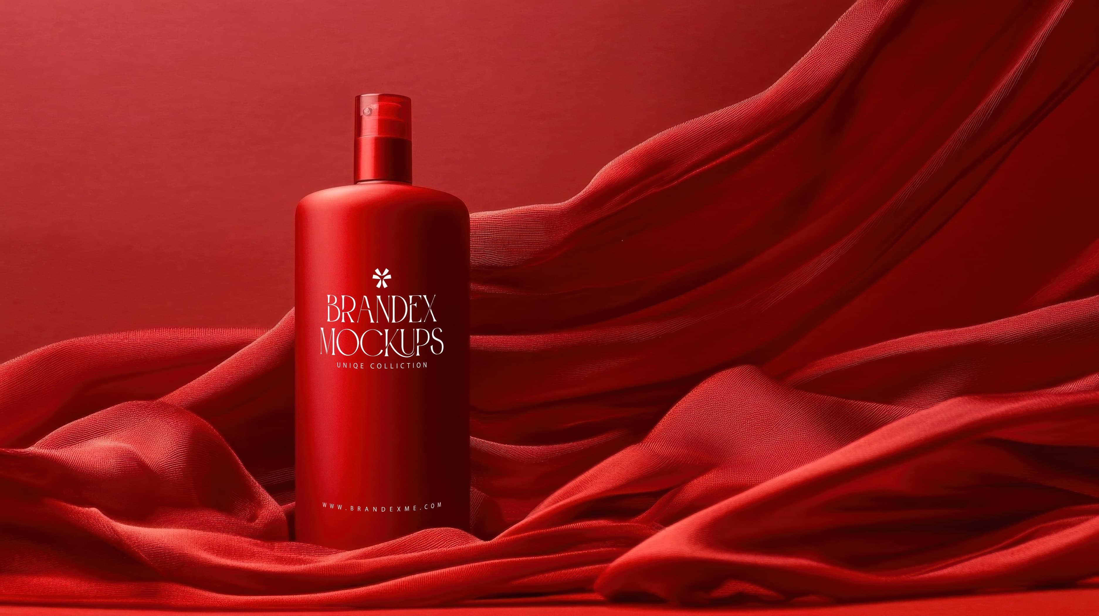 Luxury red mockup