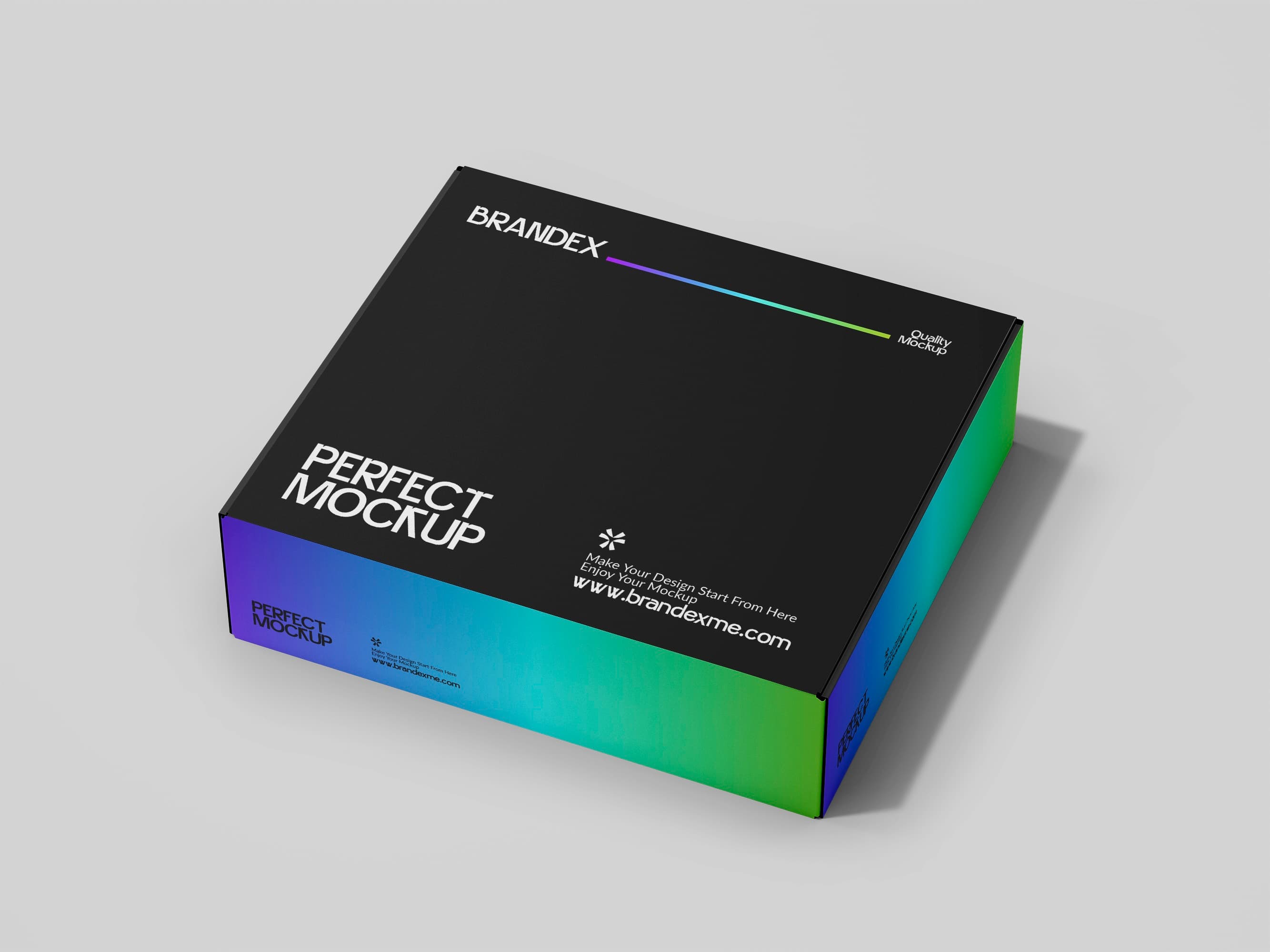 Gradient edged black mockup