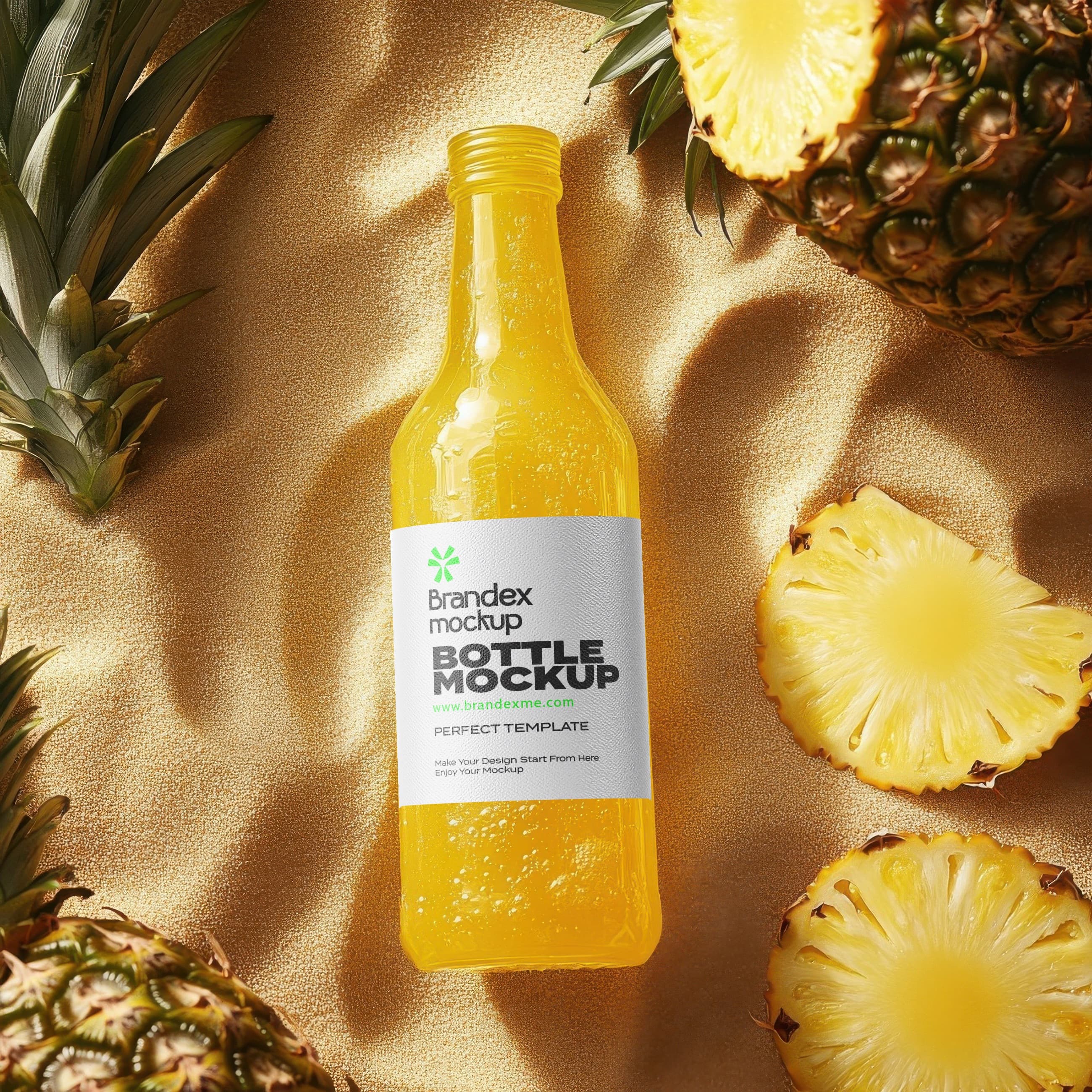 Tropical juice mockup