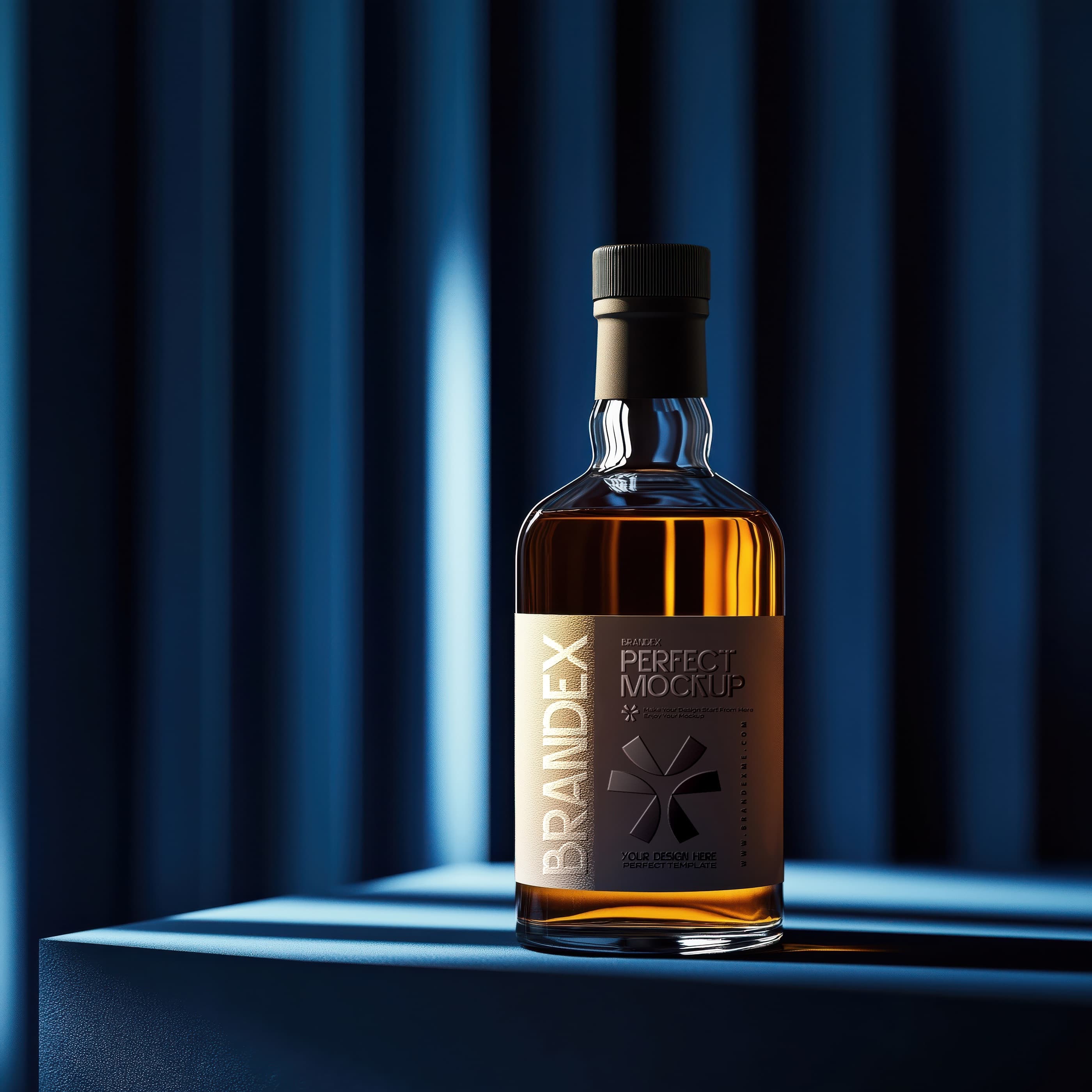 Elegant liquor mockup