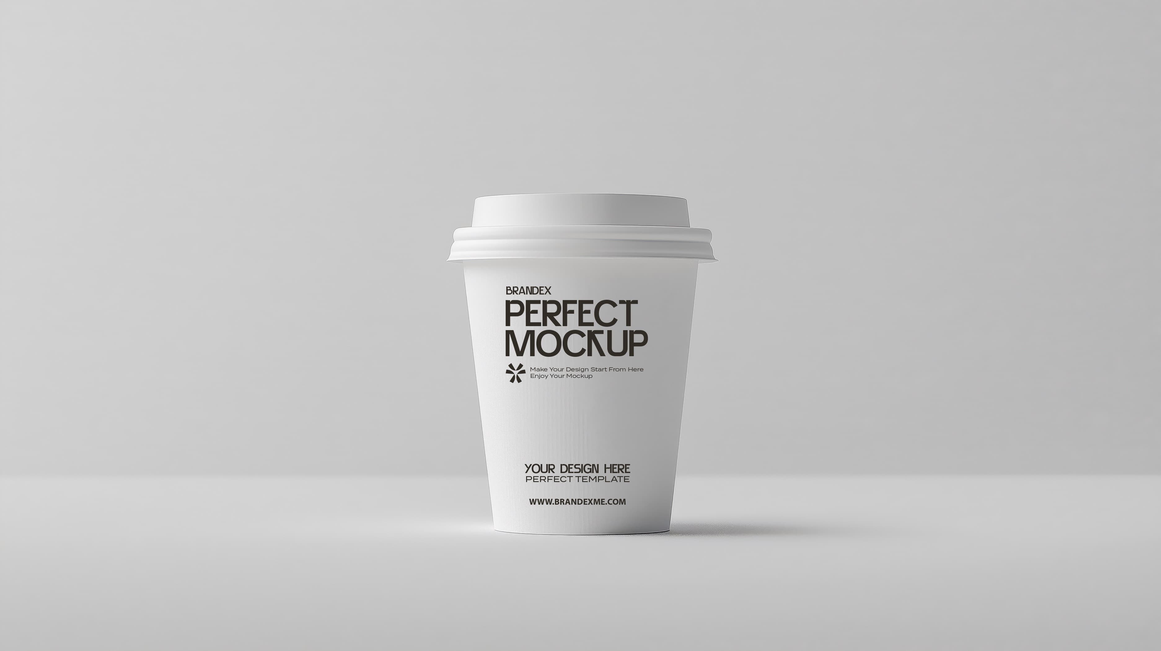Minimalistic coffee cup mockup