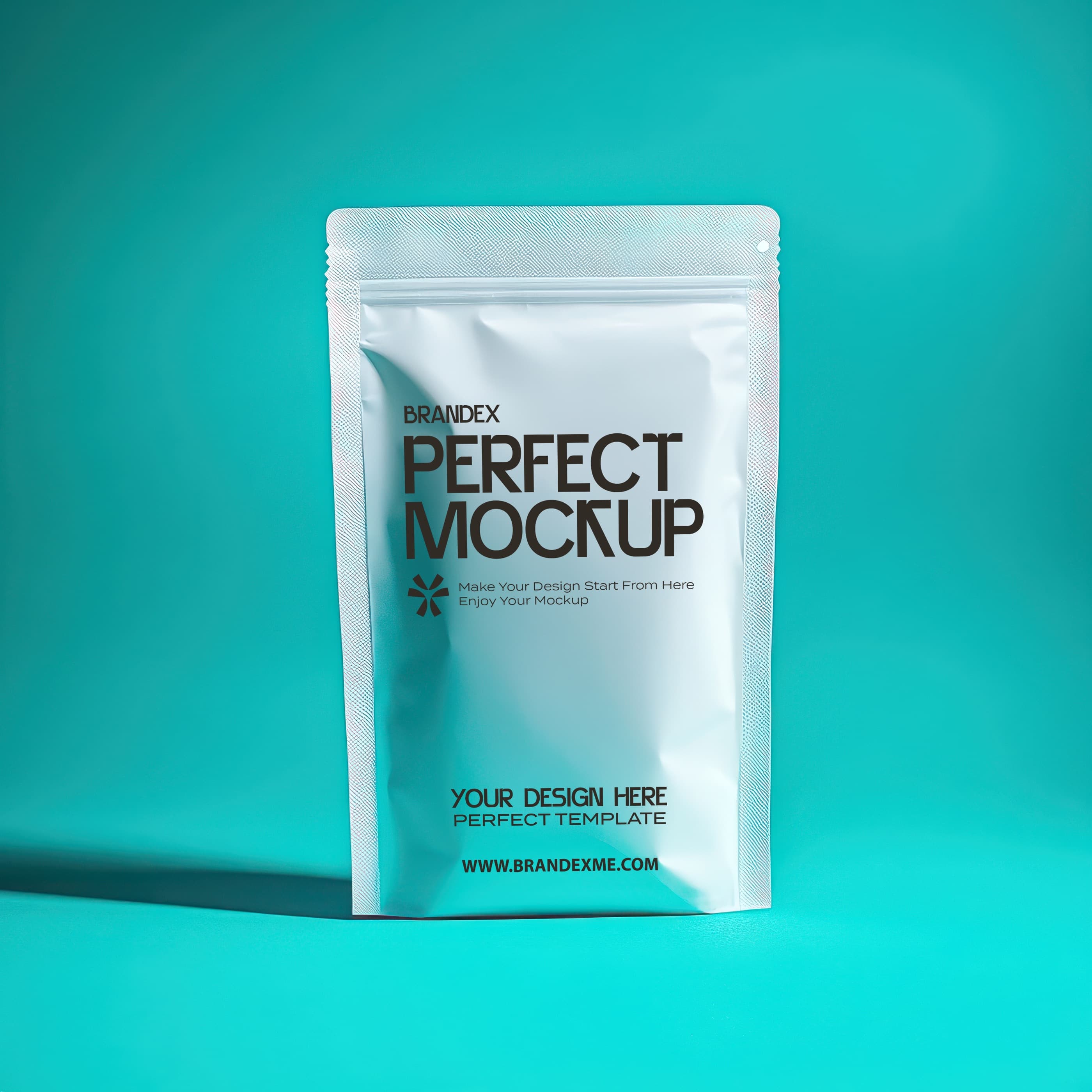 Glossy pouch mockup