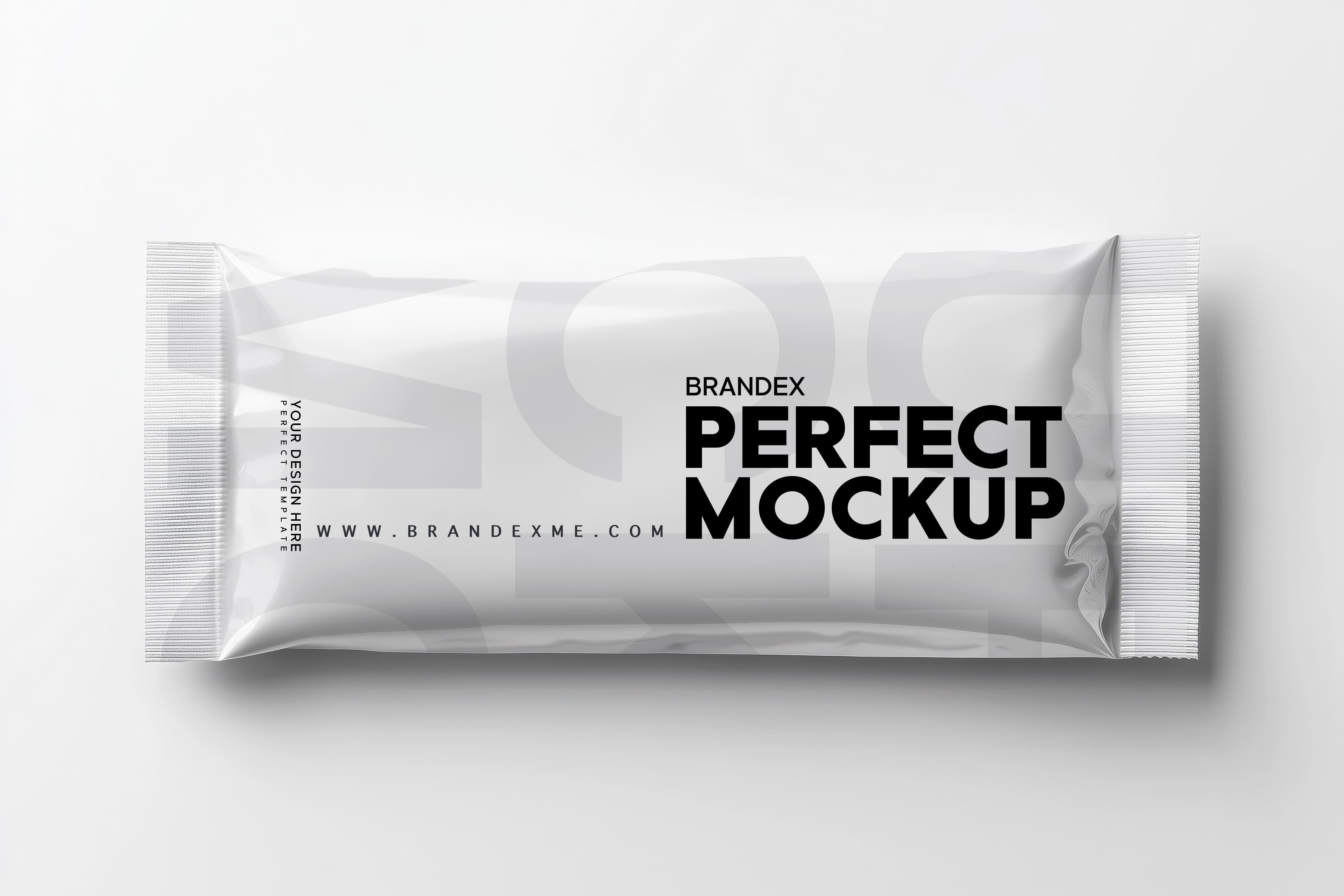 Minimalistic snack bar wrapper mockup