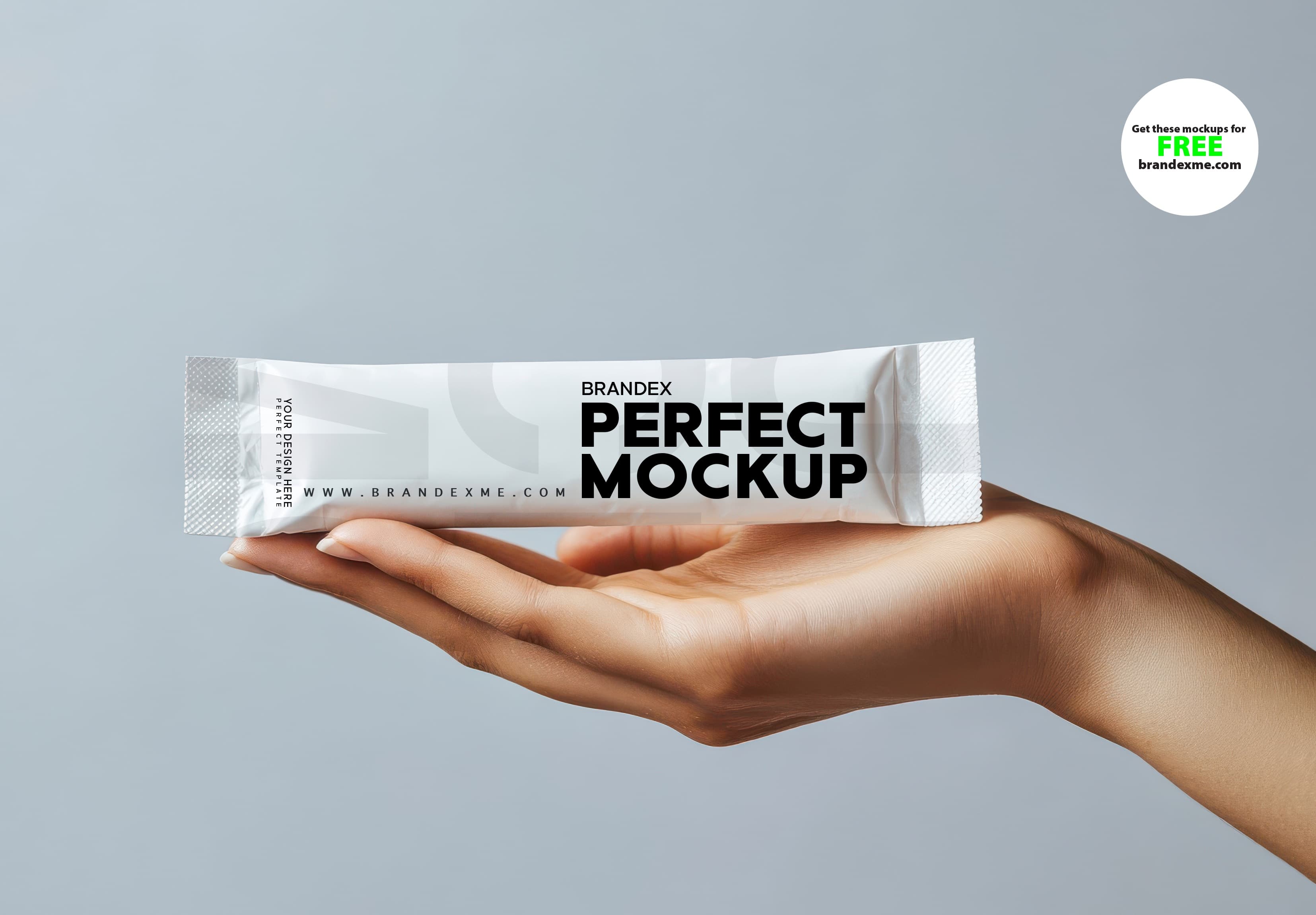 Minimalist snack bar mockup