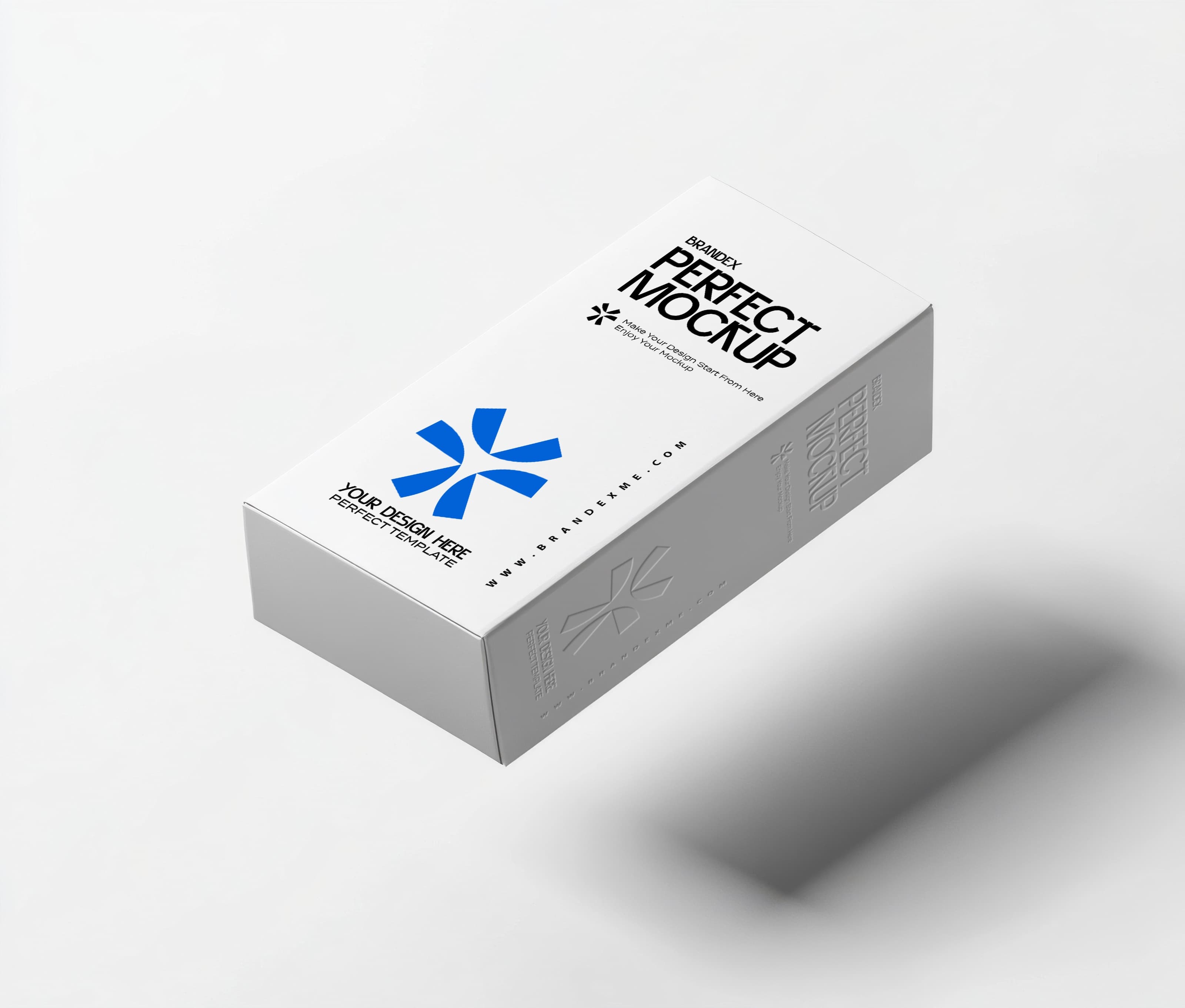 Floating cardboard mockup