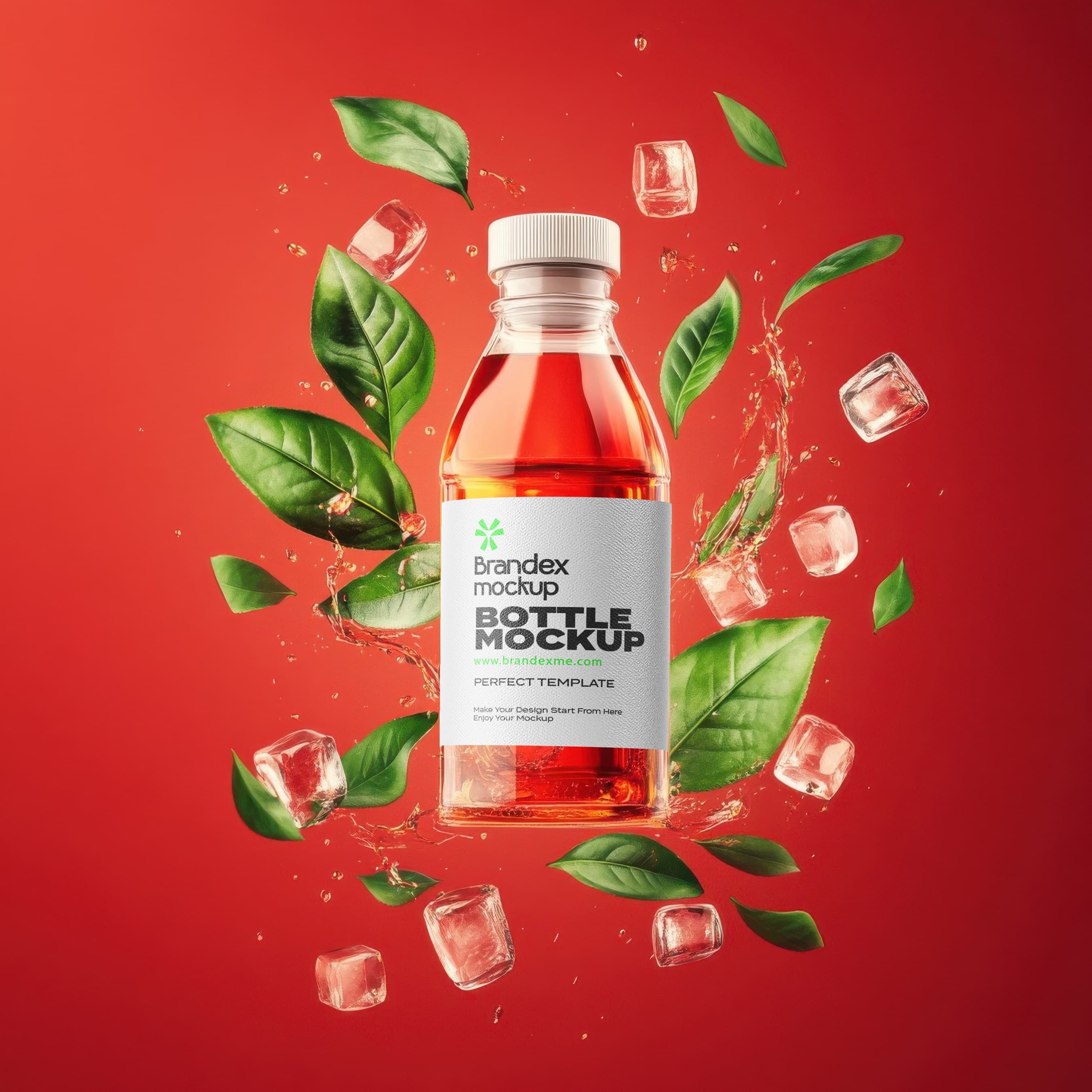 Vibrant beverage mockup