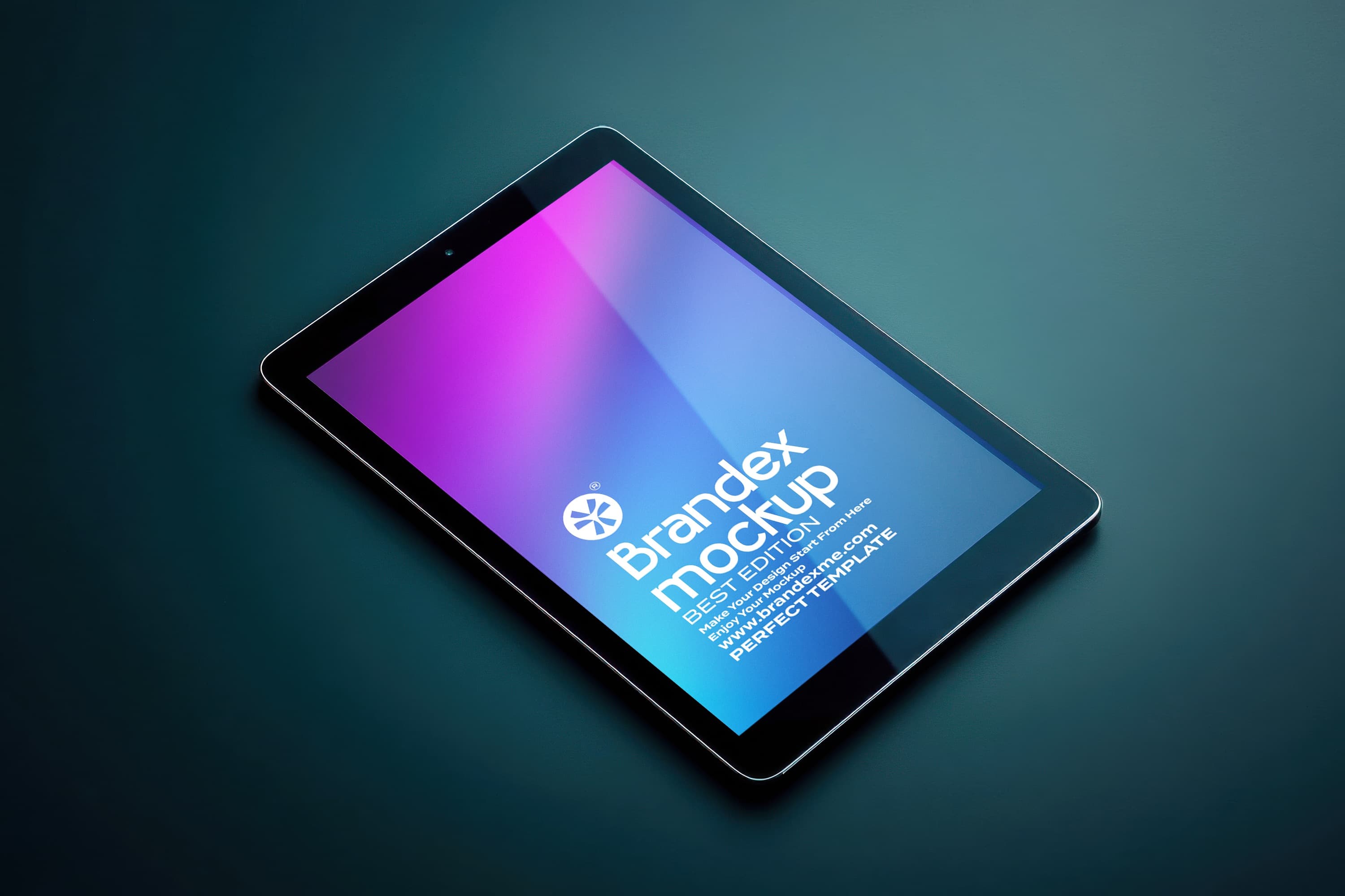 Sleek tablet screen mockup