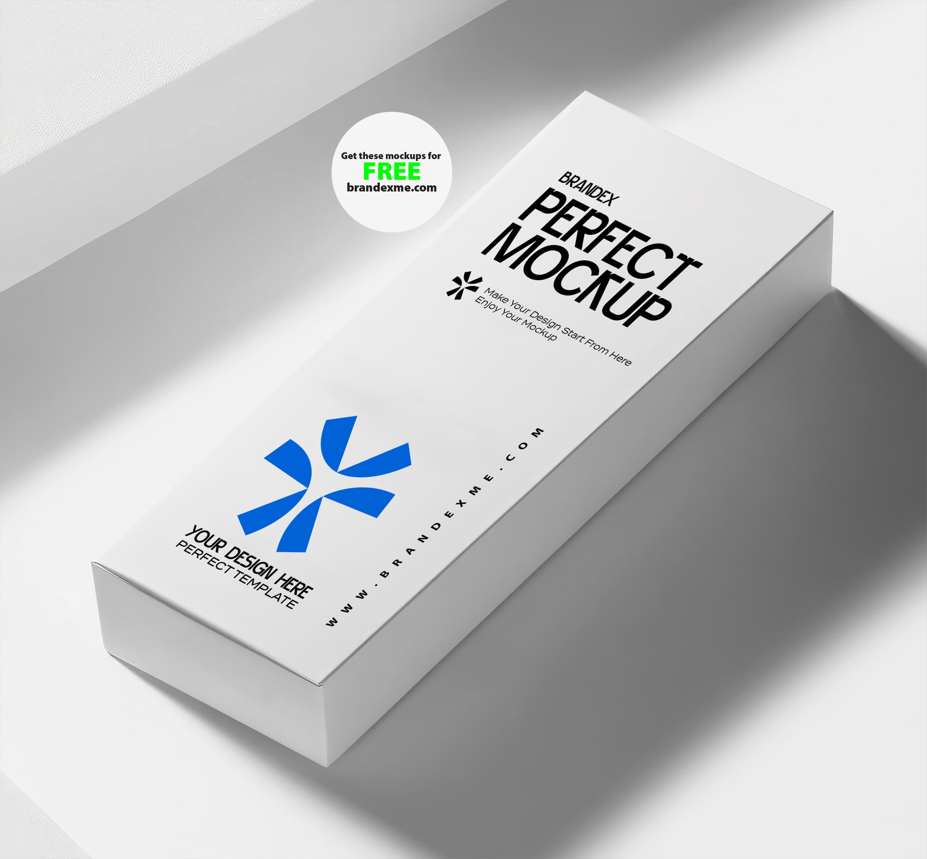 Sleek white mockup