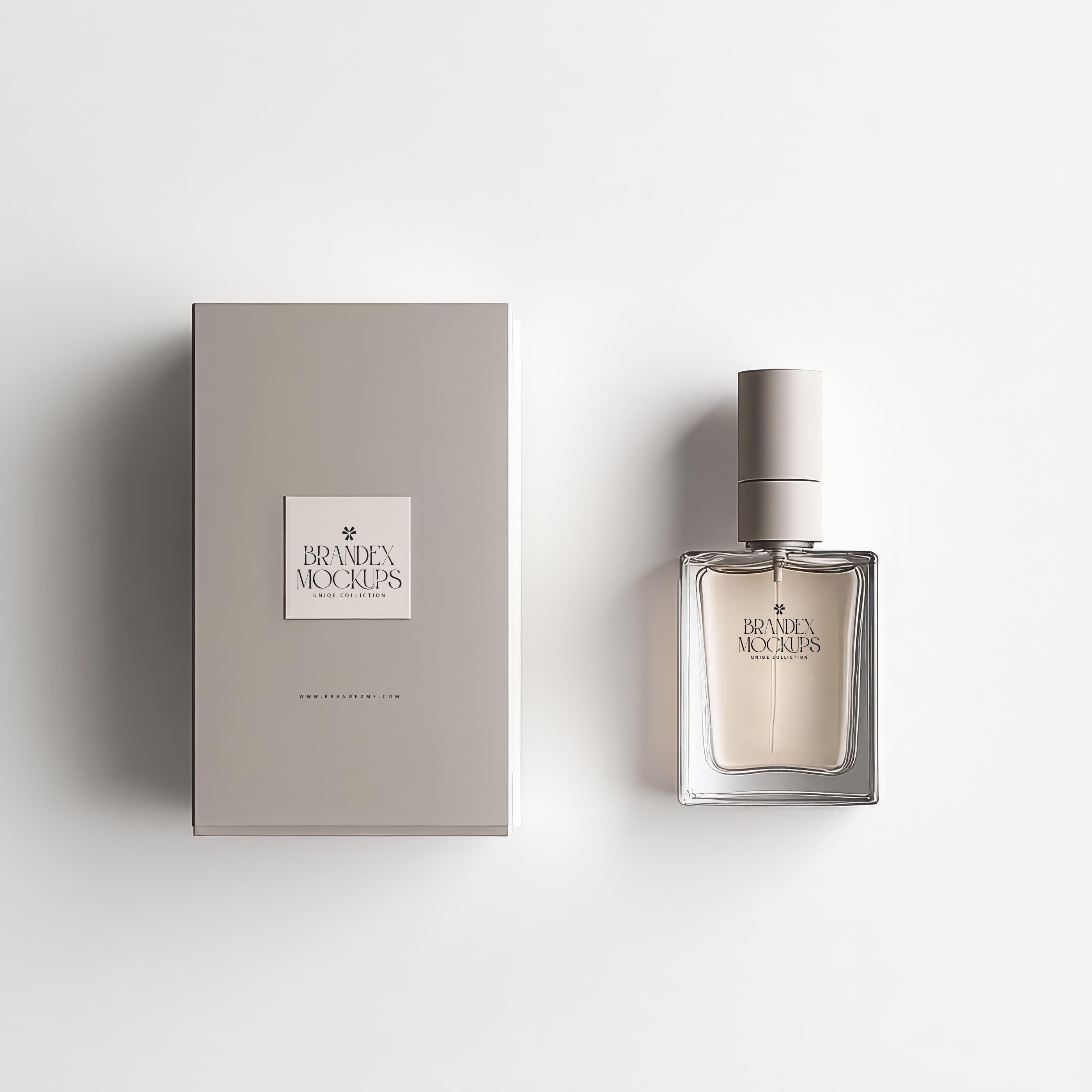 Elegant perfume and mockup