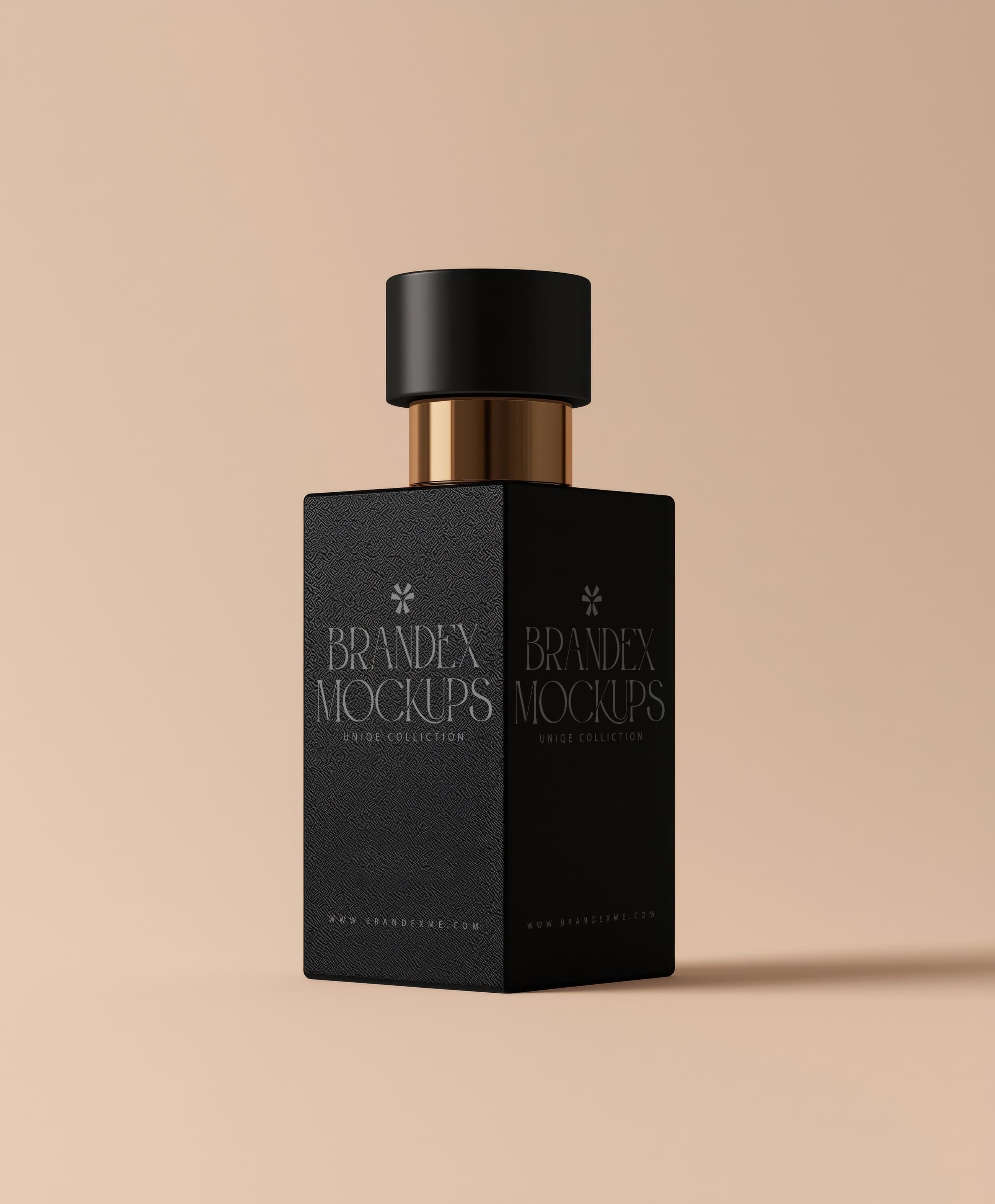 Luxury square perfume mockup