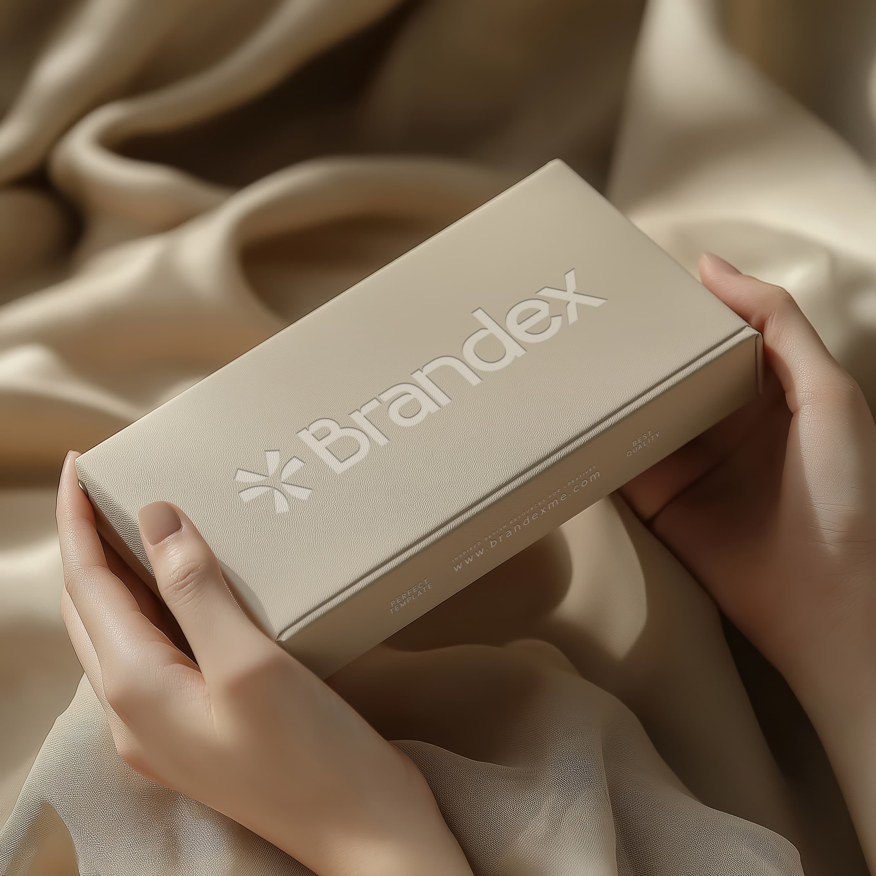 Elegant beige mockup