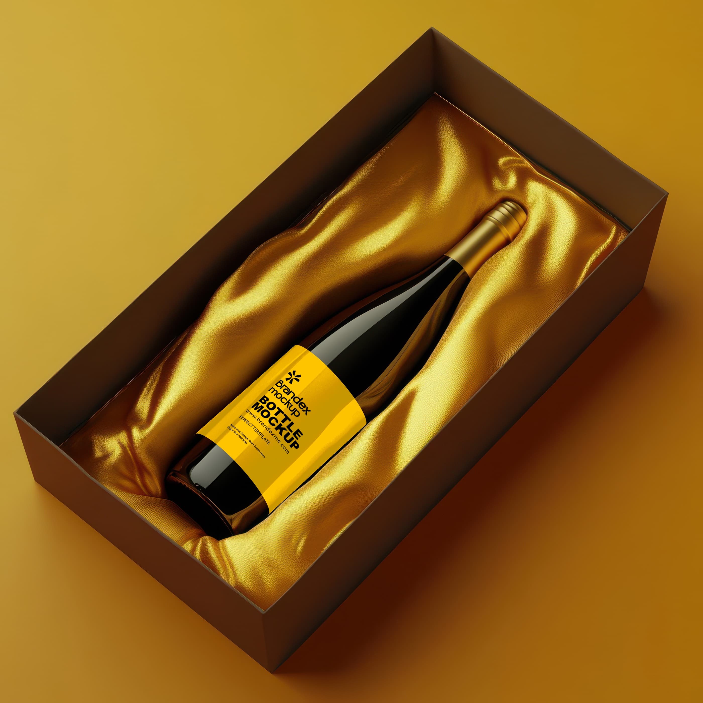 Luxury wine mockup