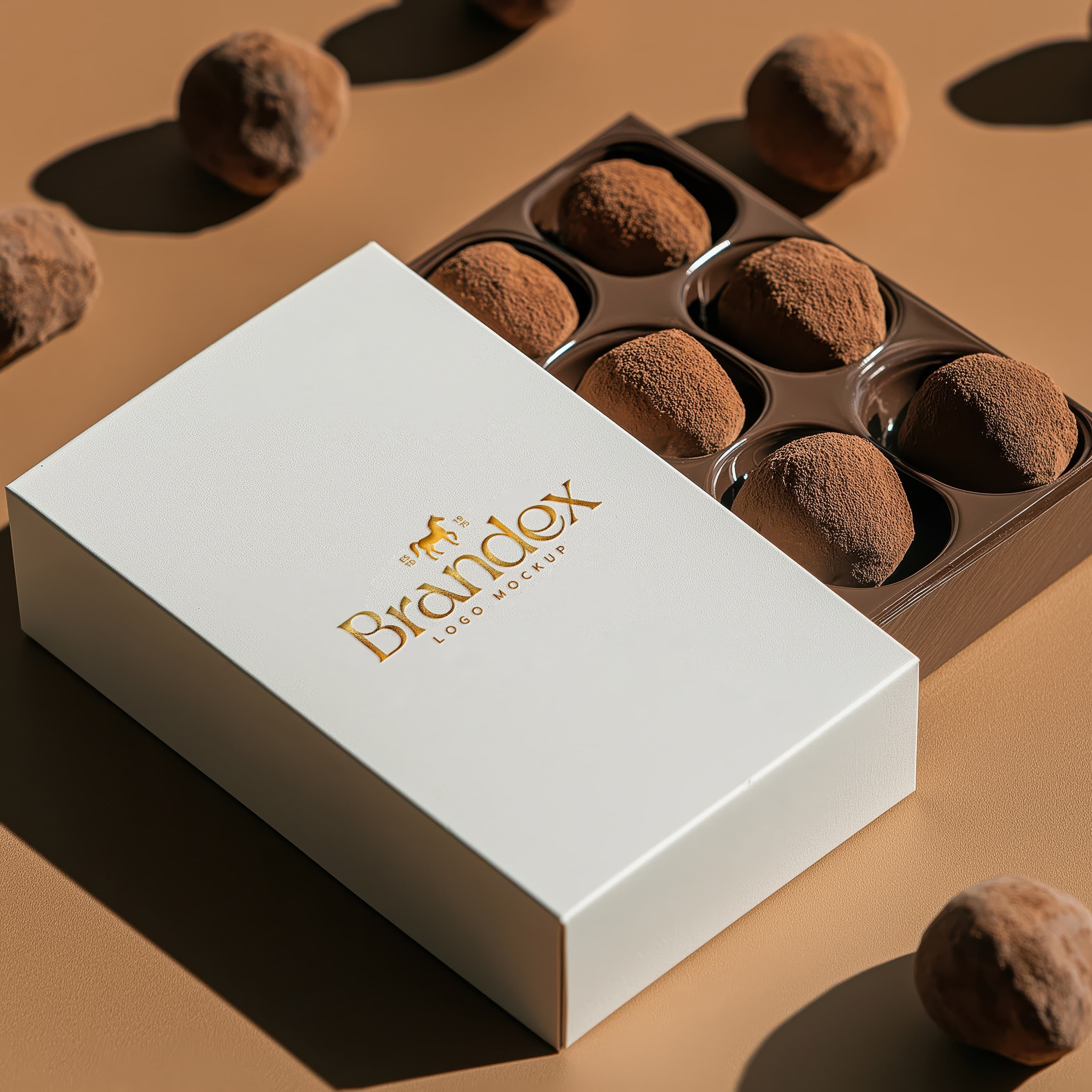 Luxury chocolate mockup