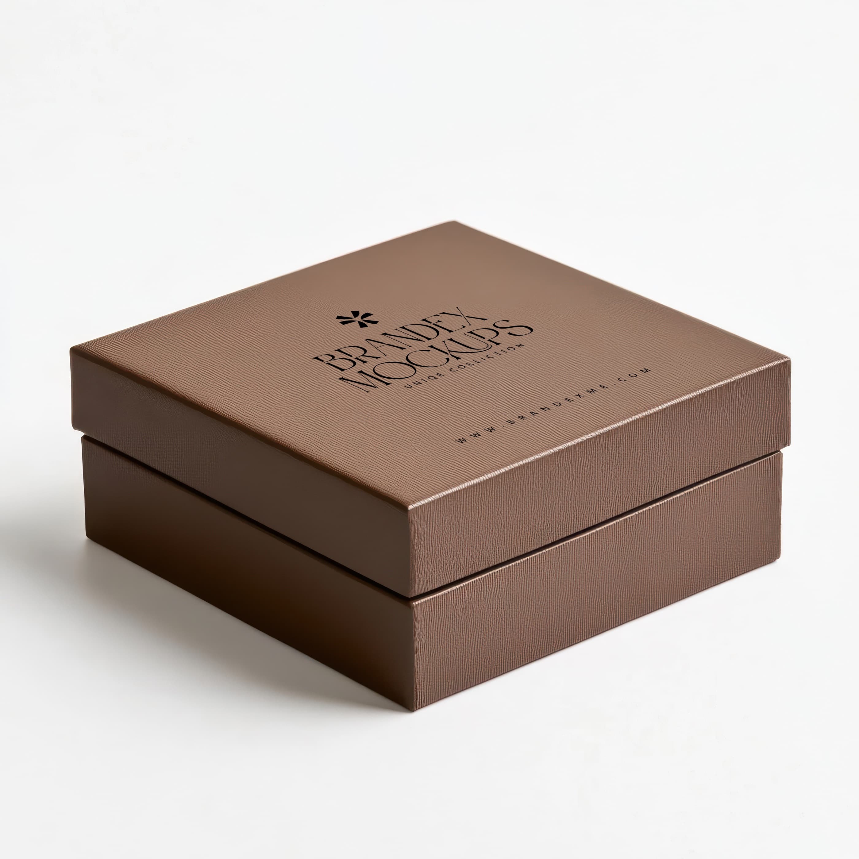 Textured brown gift mockup