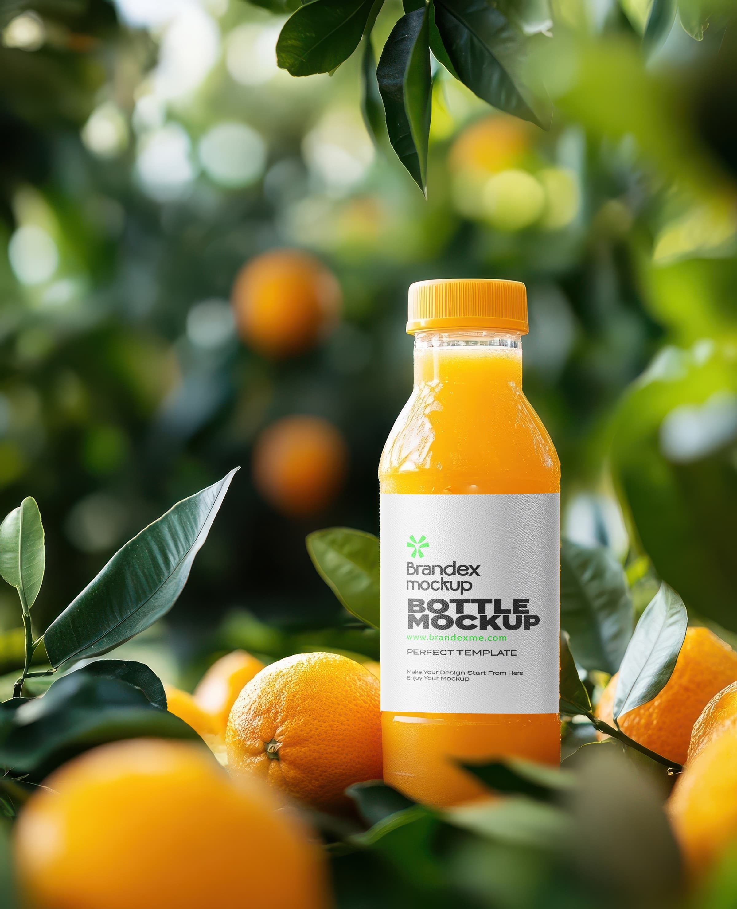 Orange juice mockup