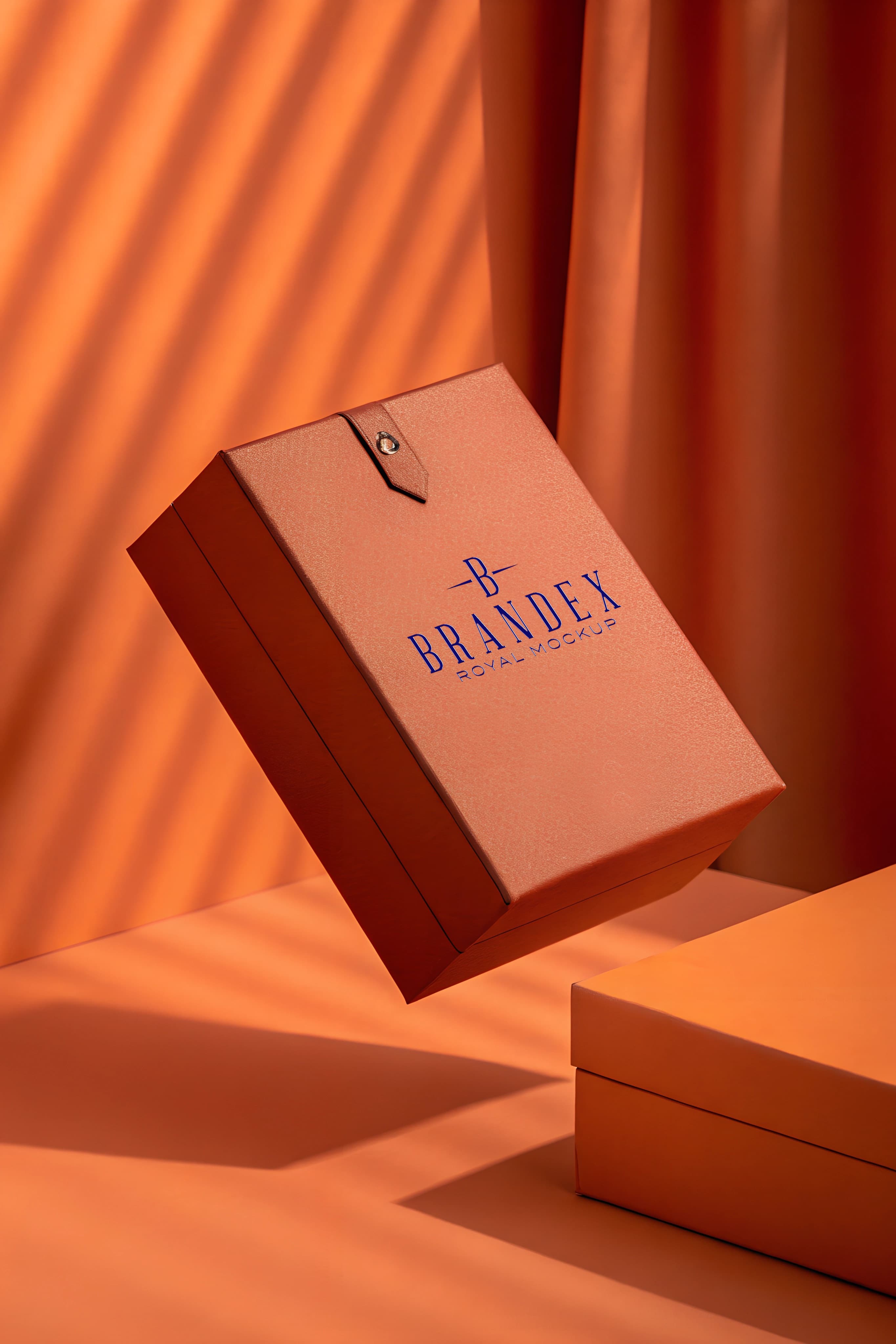Elegant orange mockup