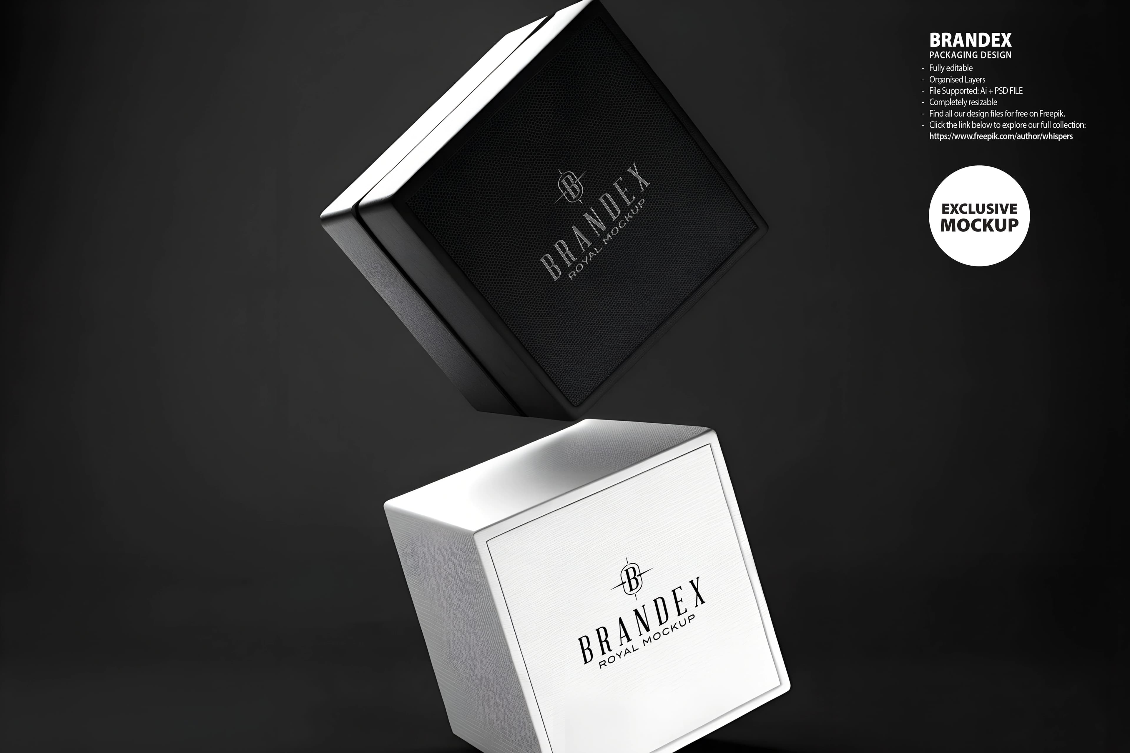 Elegant square mockup