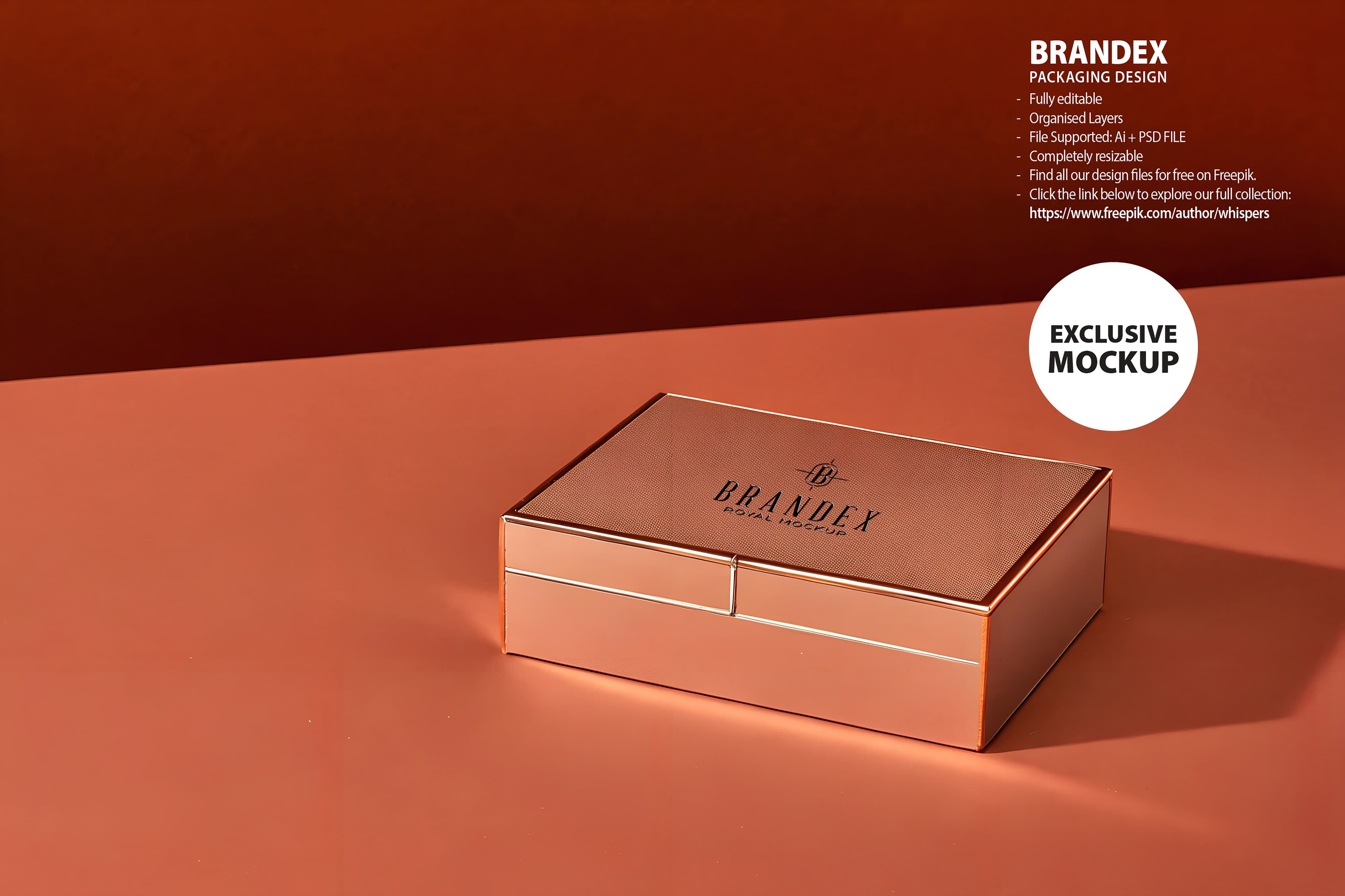 Copper gift mockup