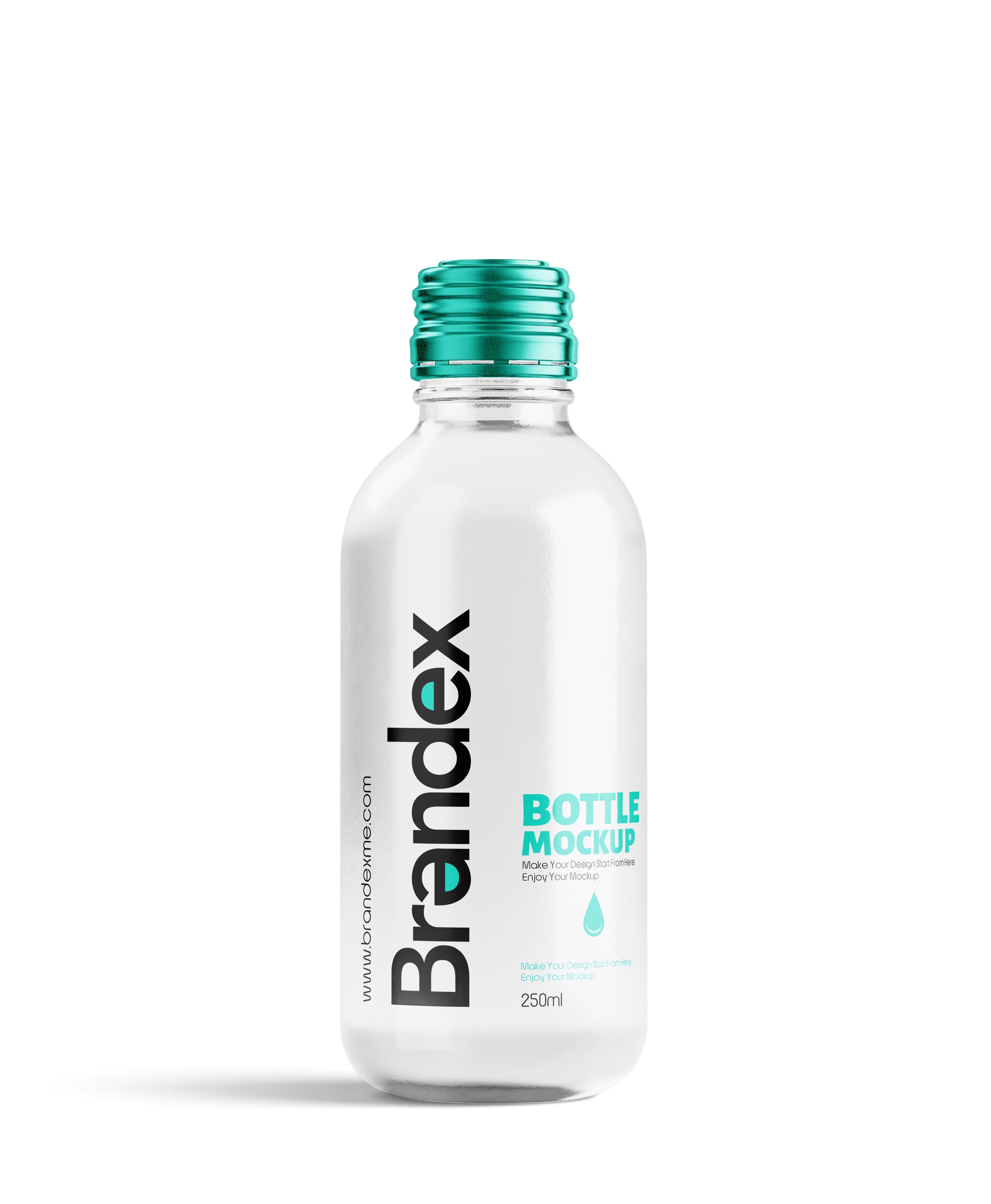 Clear plastic mockup