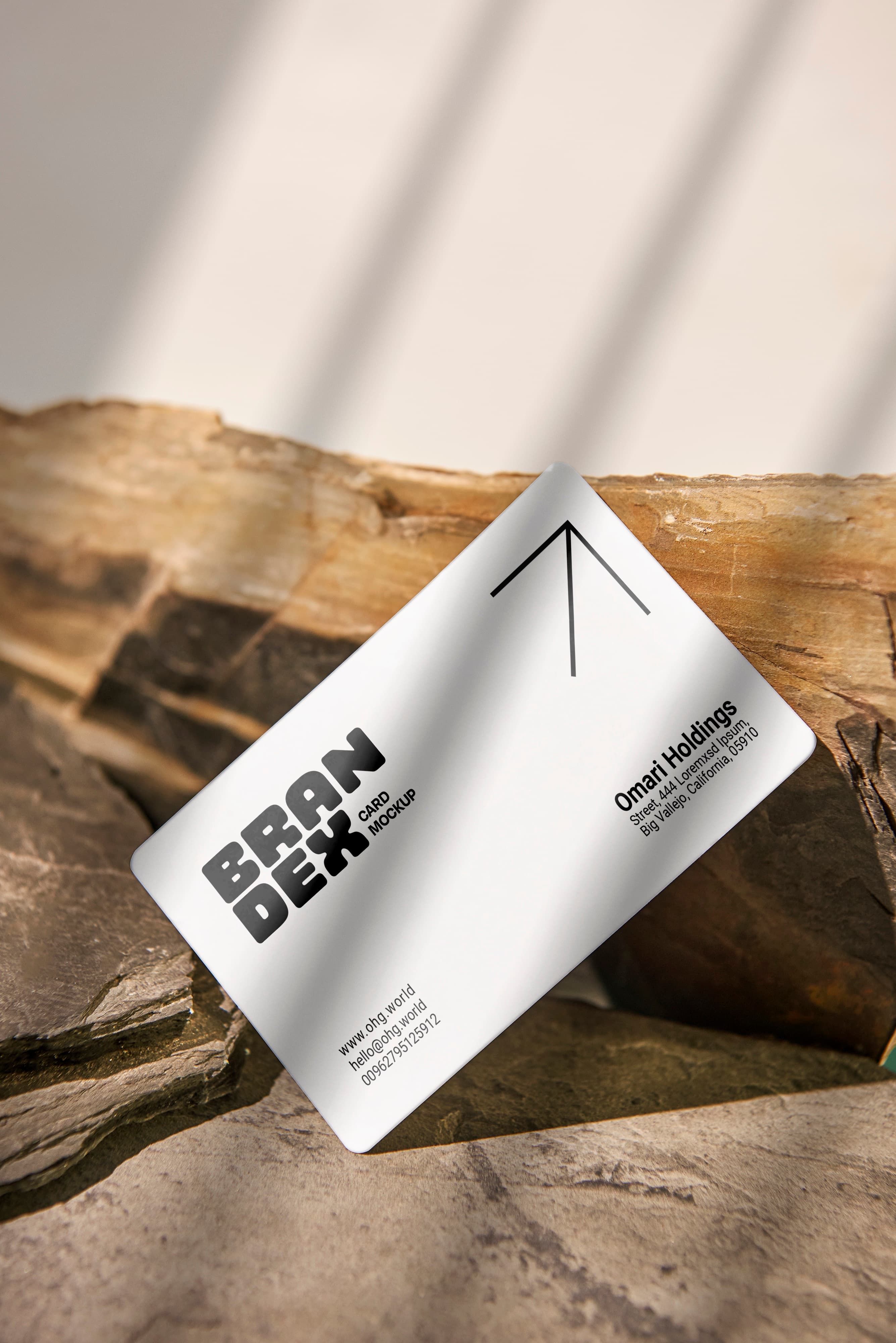 Modern business card mockup