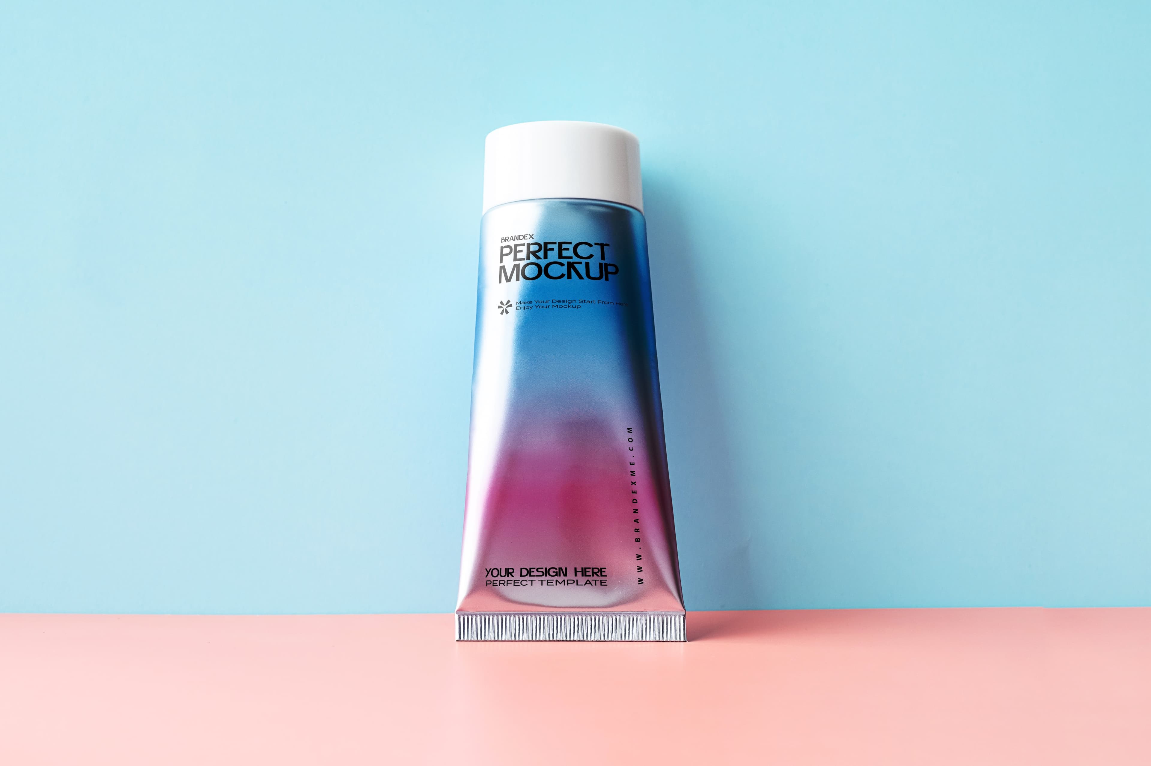 Gradient squeeze tube mockup