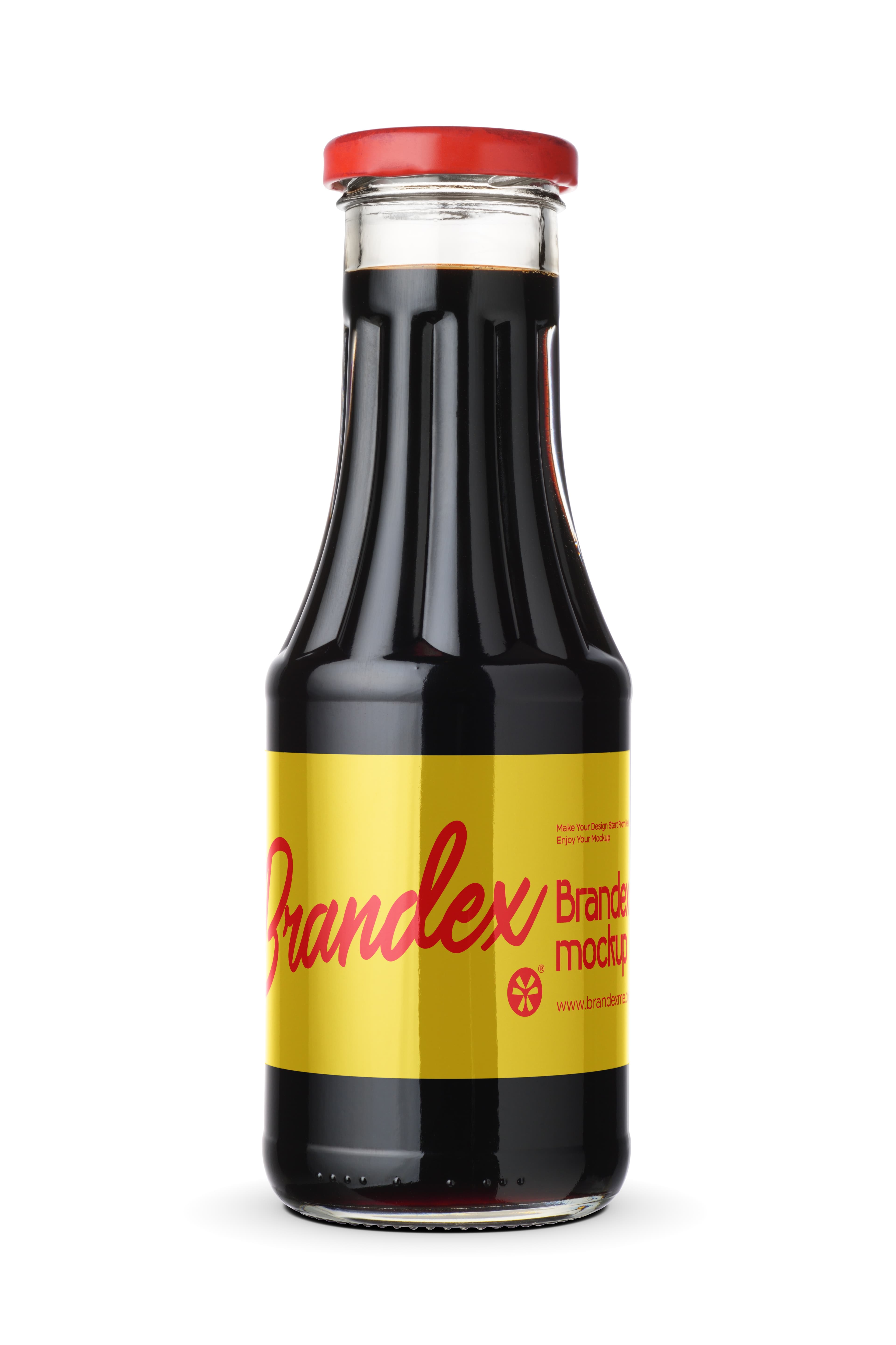 Glossy sauce mockup