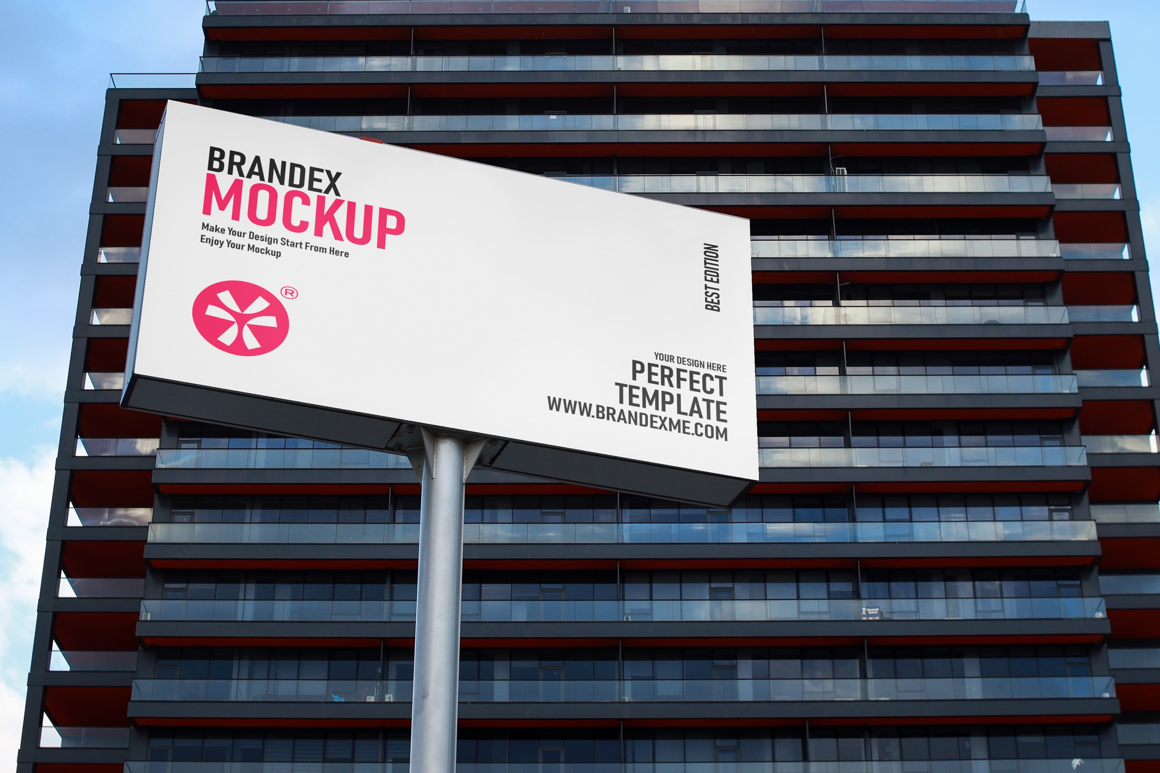 Urban outdoor billboard mockup