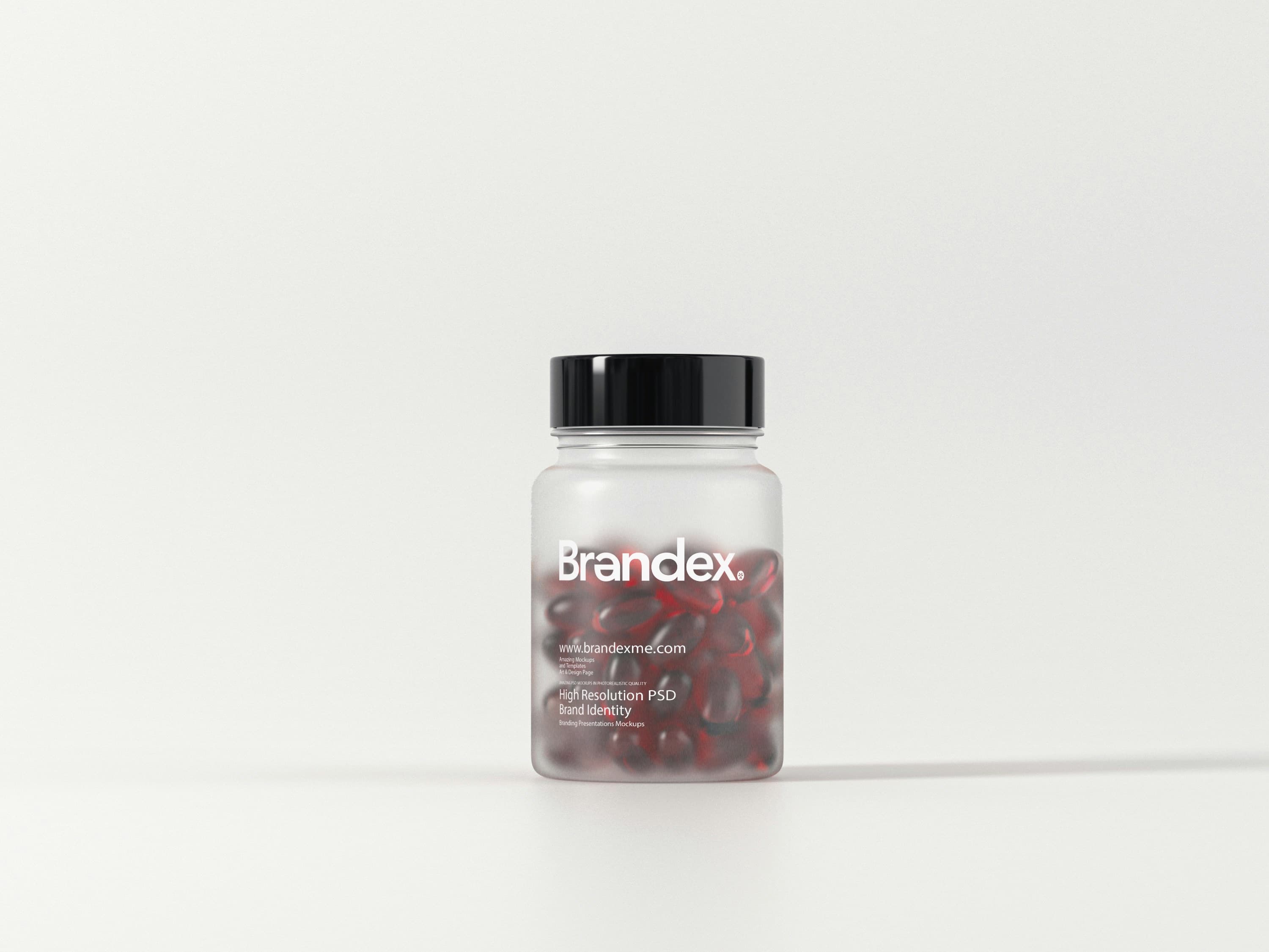 Clear pill mockup