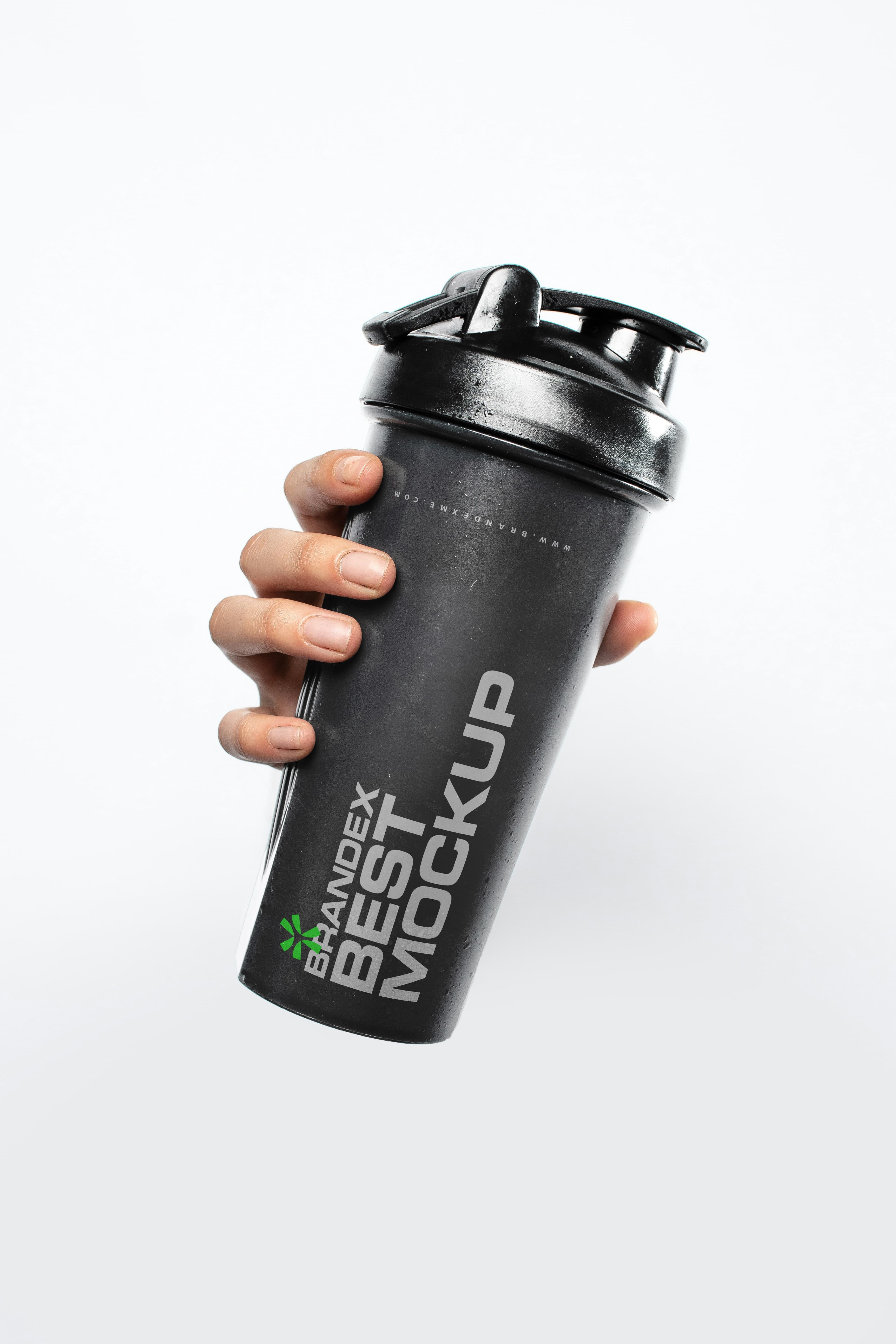 Black shaker mockup