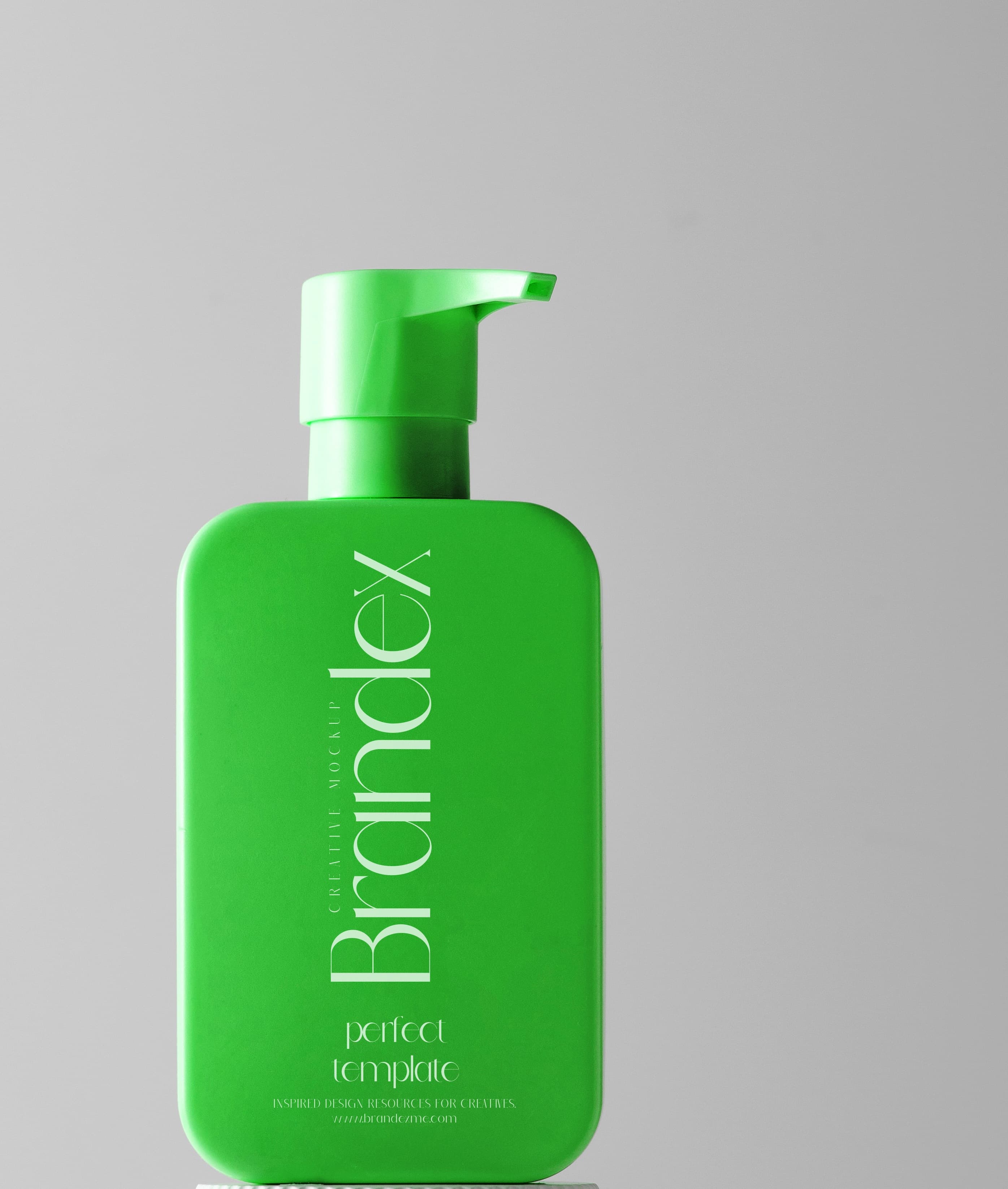 Green pump mockup