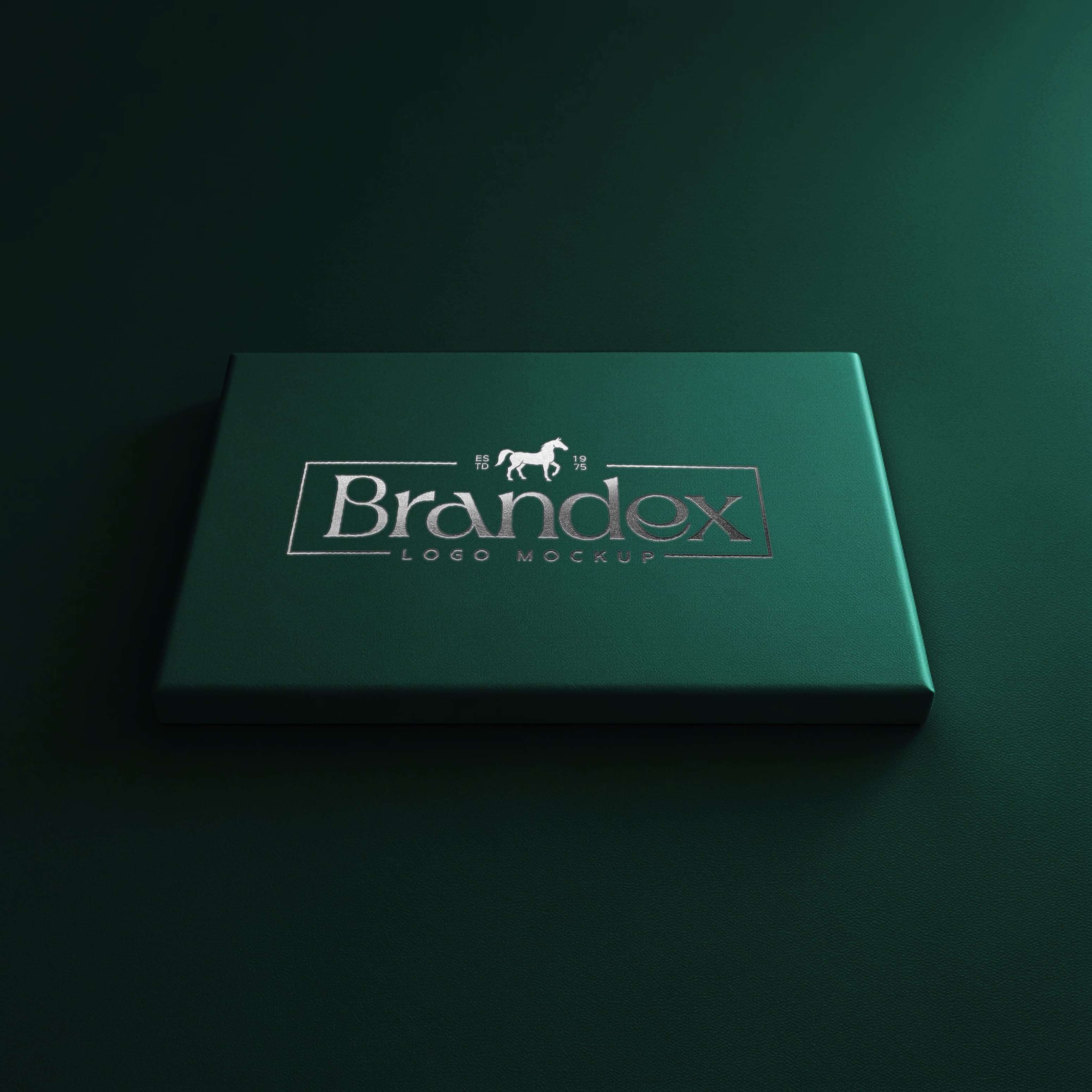 Green logo presentation mockup