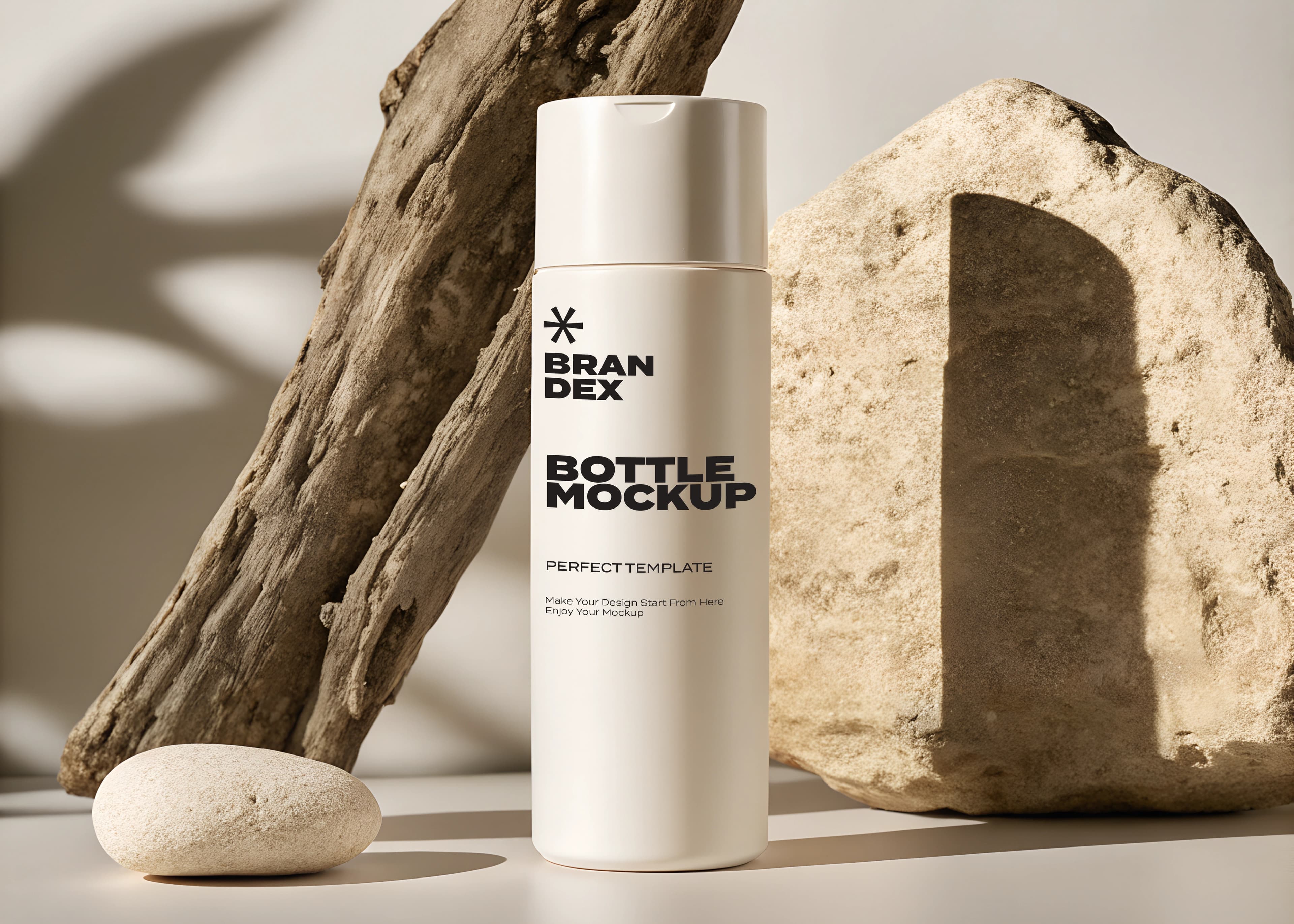 Matte cream mockup