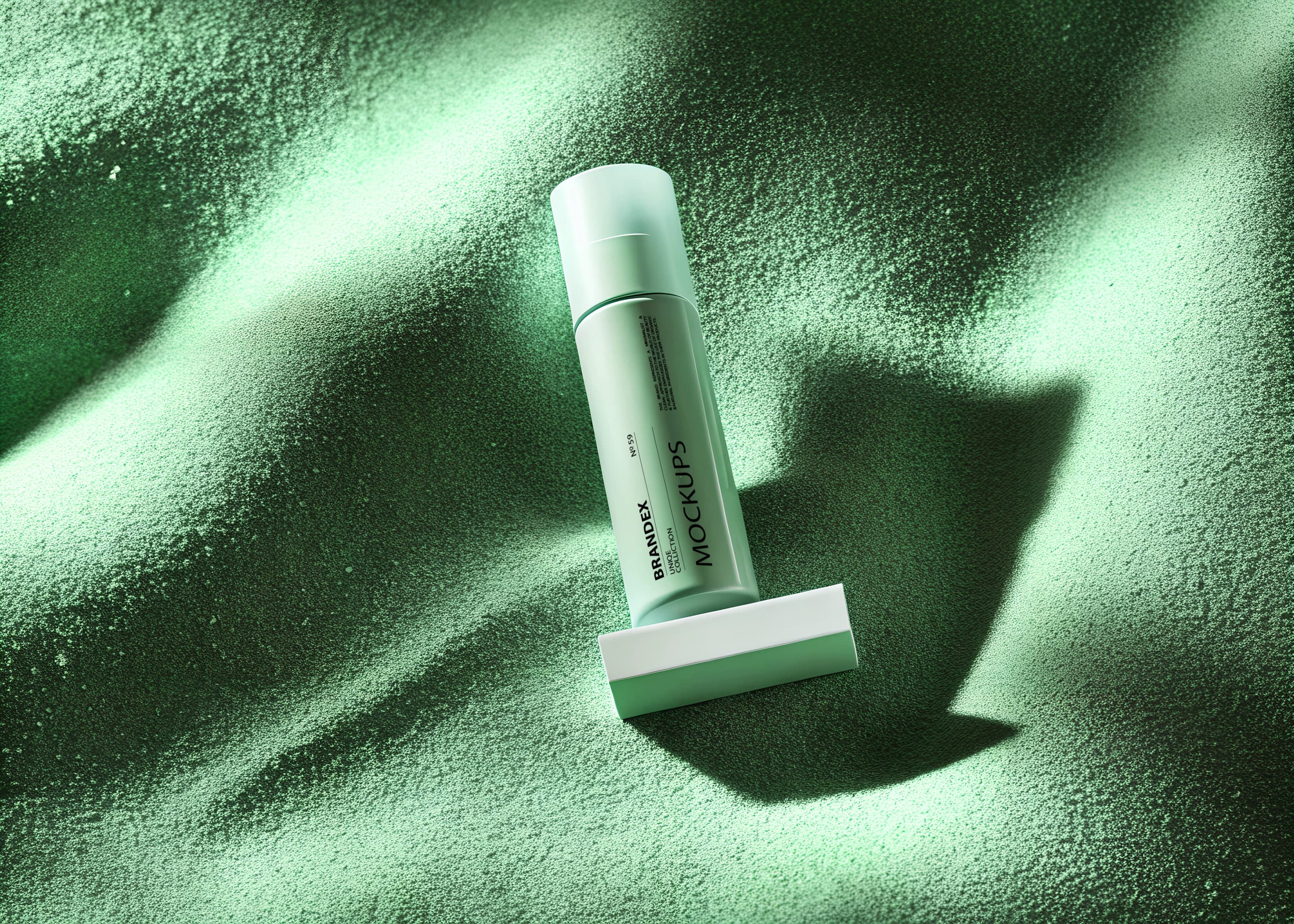 Matte green mockup