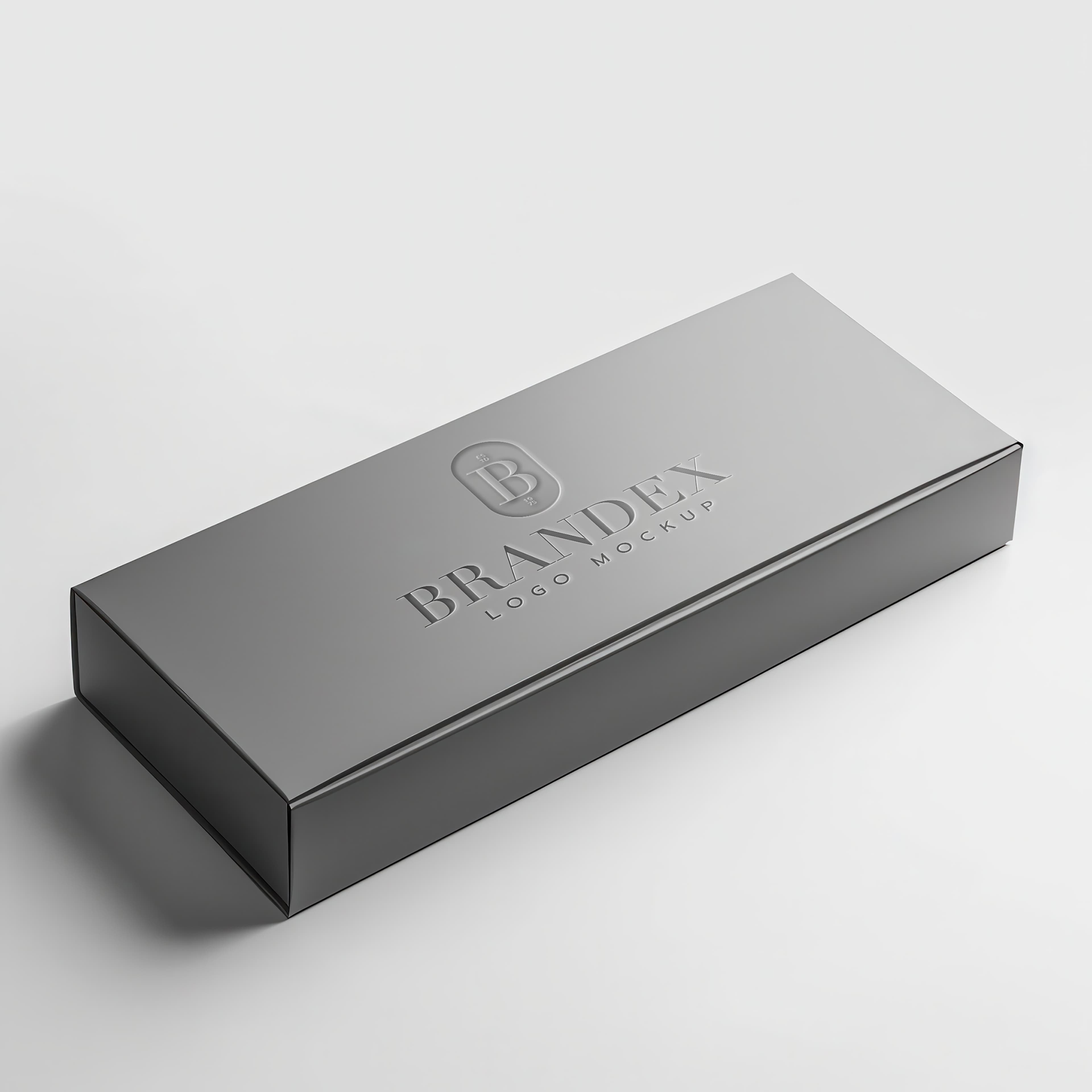 Elegant silver mockup