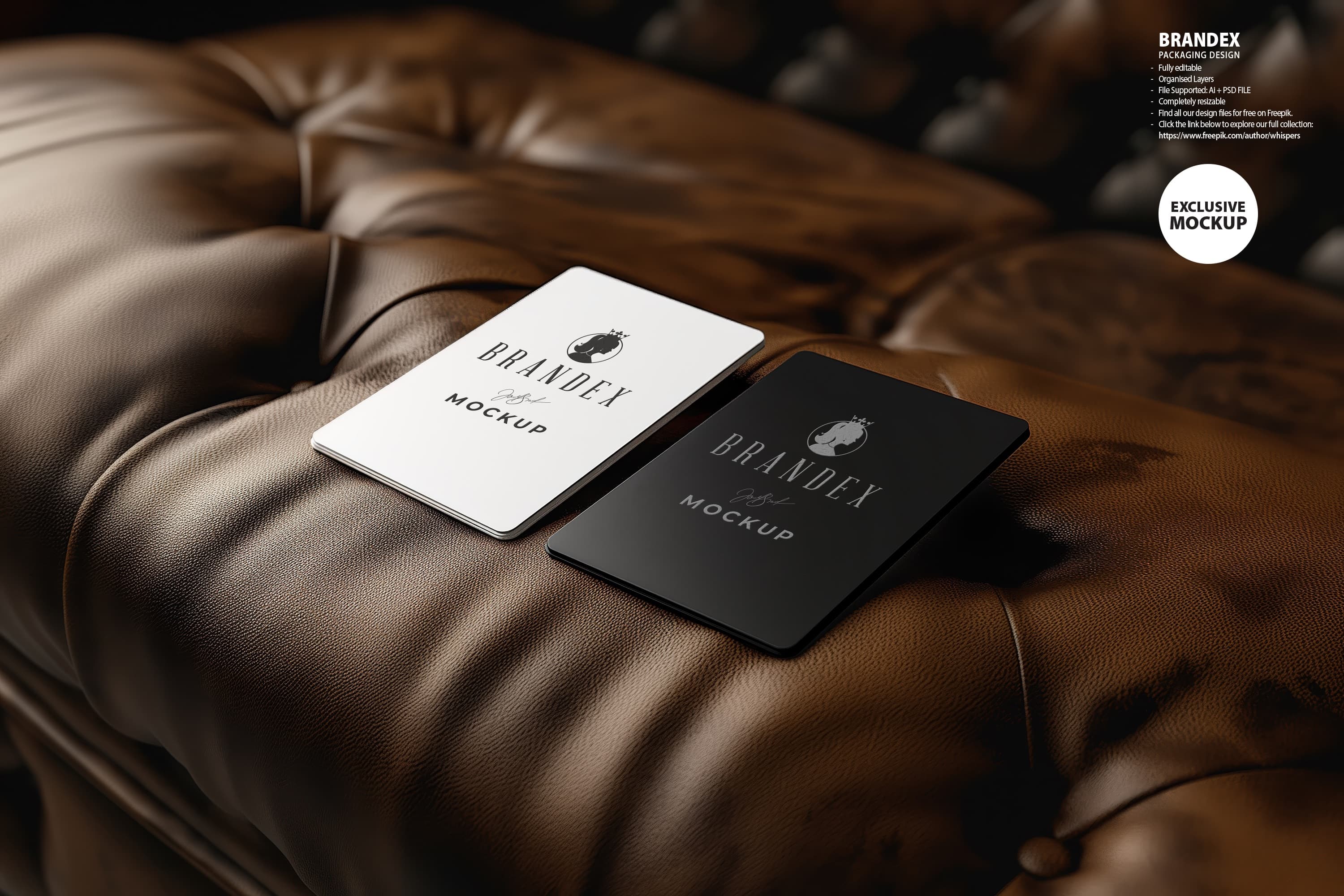 Luxury business card mockup