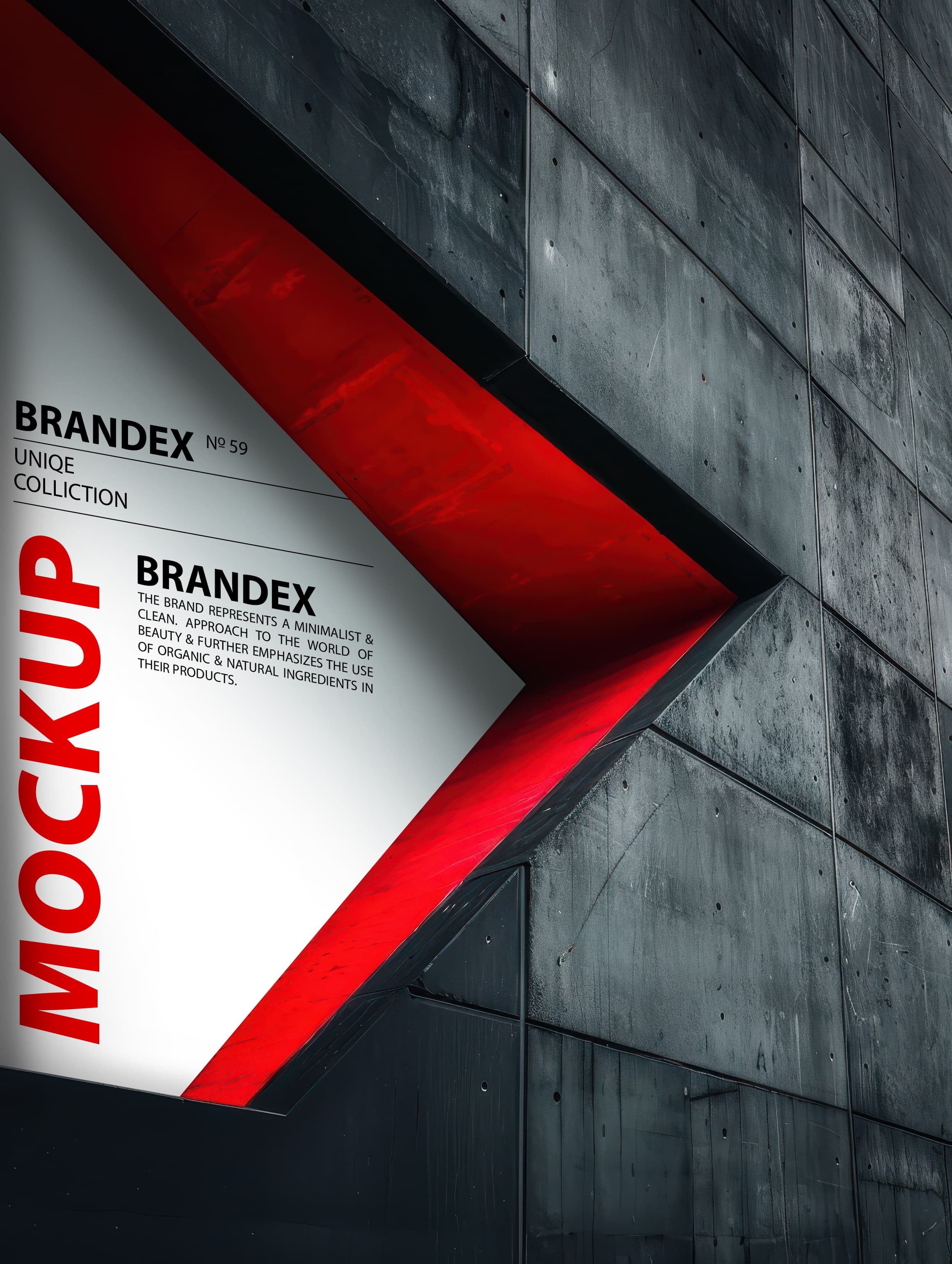 Modern architectural billboard mockup