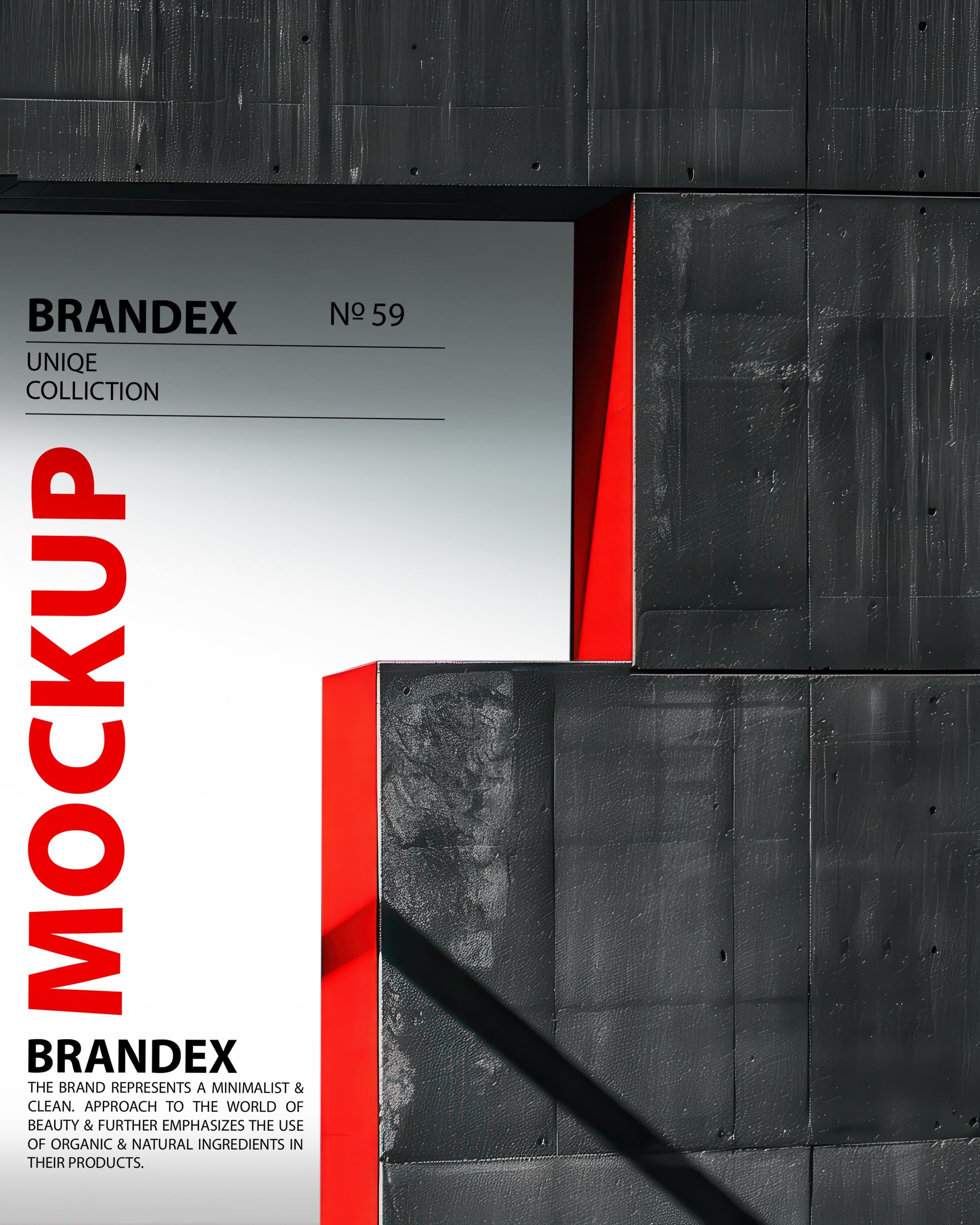 Modern architectural facade mockup